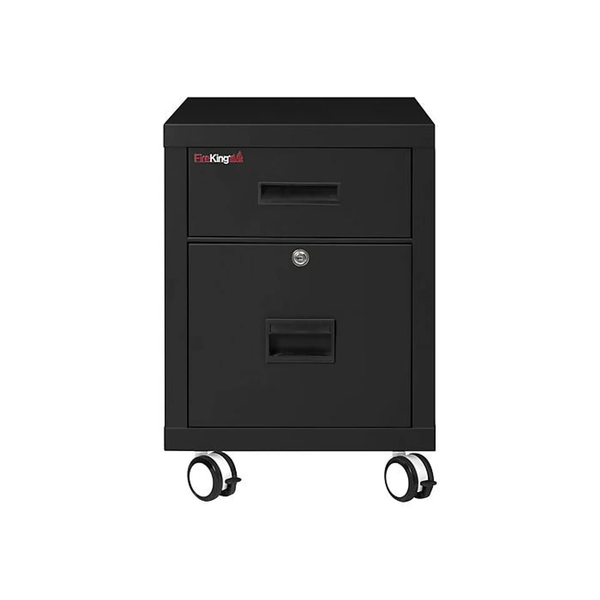 FireKing 2-Drawer Mobile Vertical File Cabinet,