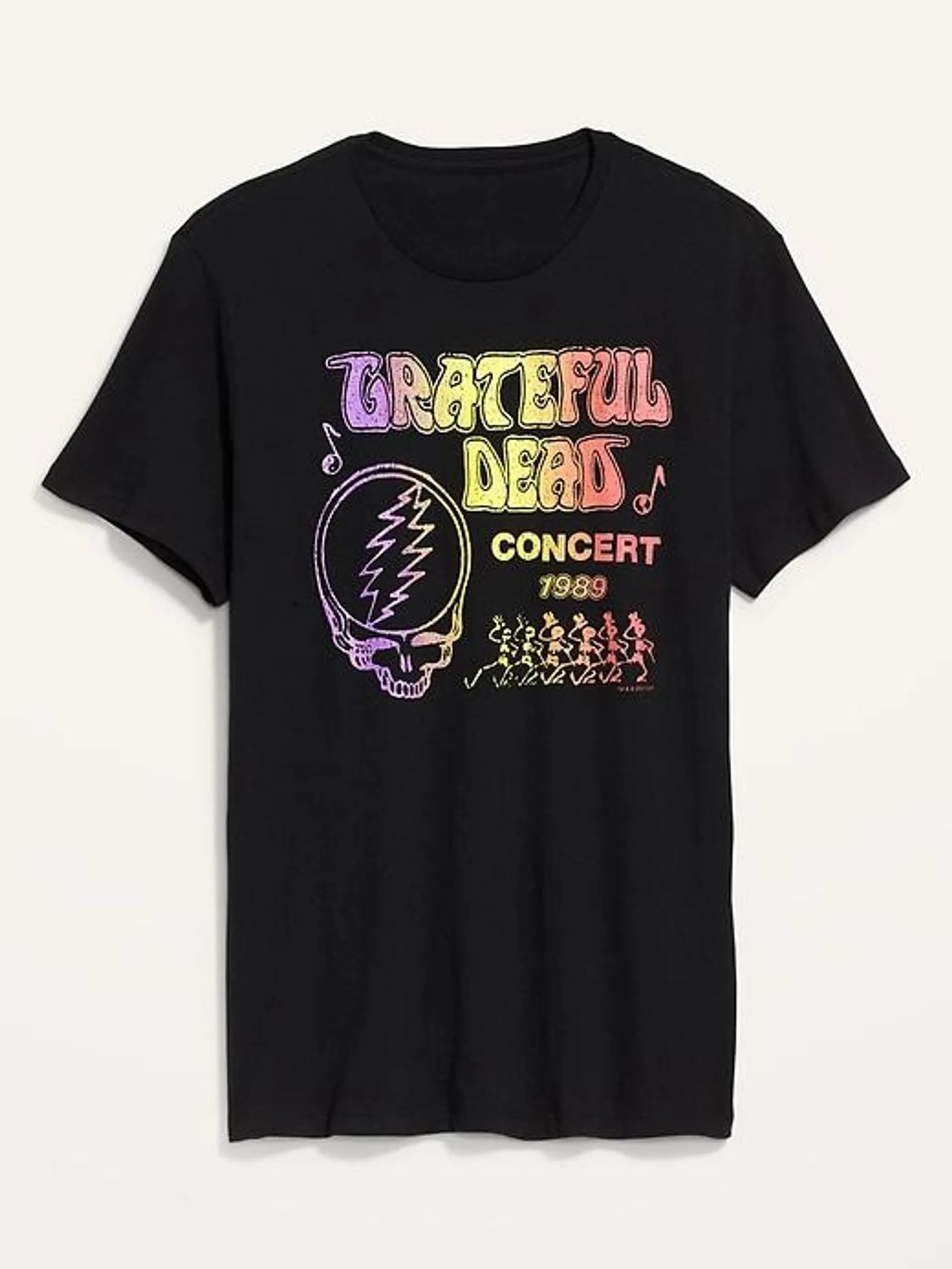 Grateful Dead™ 1989 Concert Gender-Neutral Graphic T-Shirt for Adults