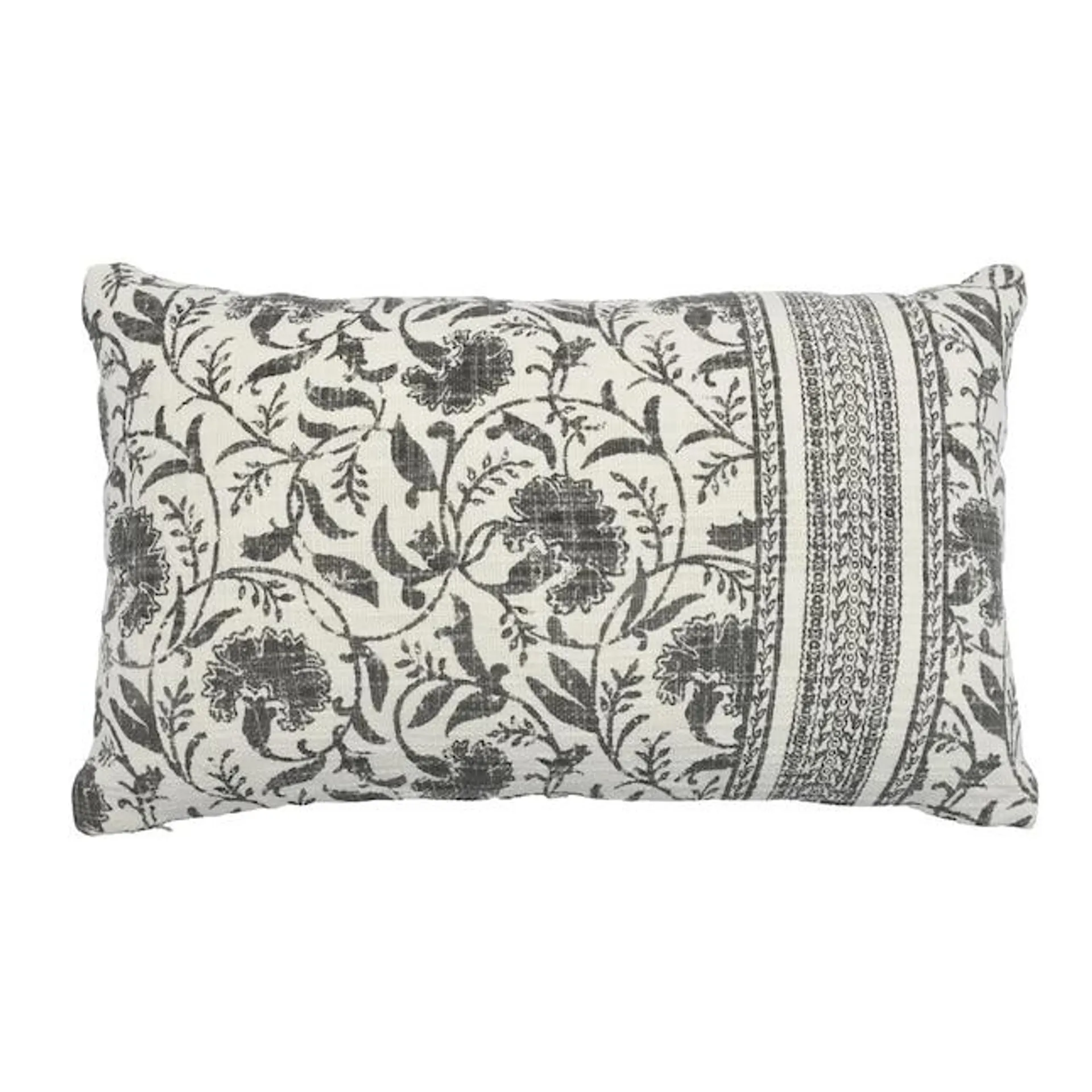 allen + roth 20-in x 12-in Gray Oblong Indoor Decorative Pillow