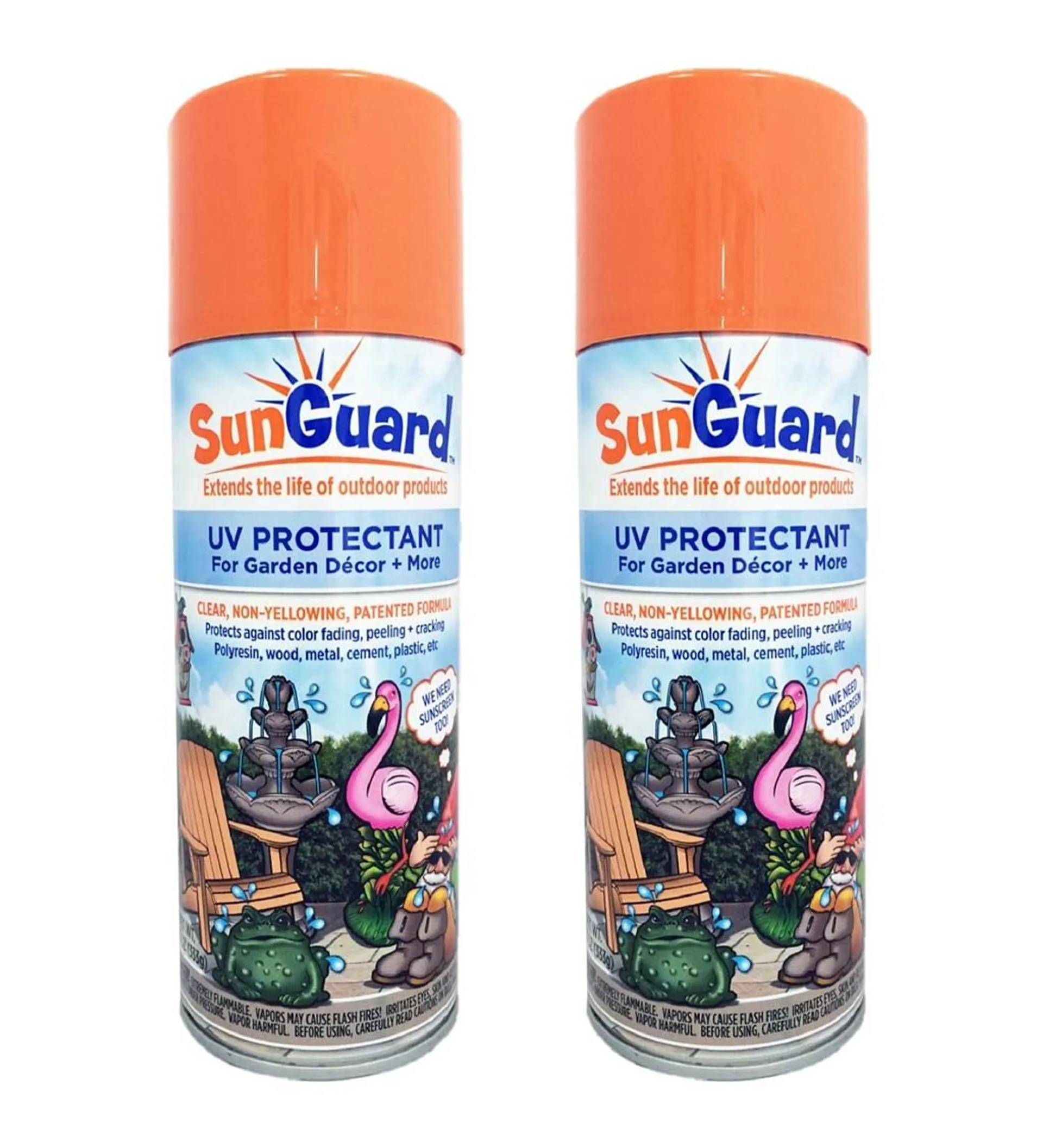 SunGuard UV Protectant Spray for Outdoor Decor, 2-Pack