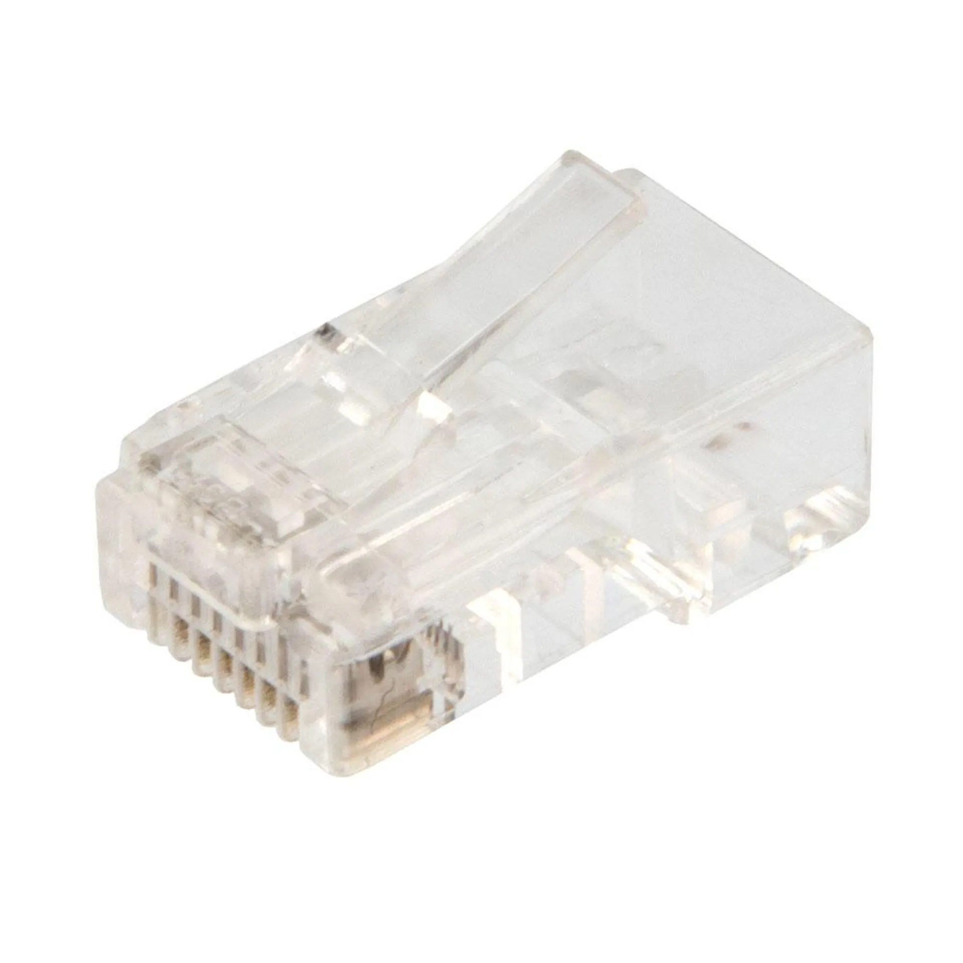 NavePoint CAT6 Ethernet RJ45 Plug, UTP, 25 pack, C6-8P8C, CE Compliance