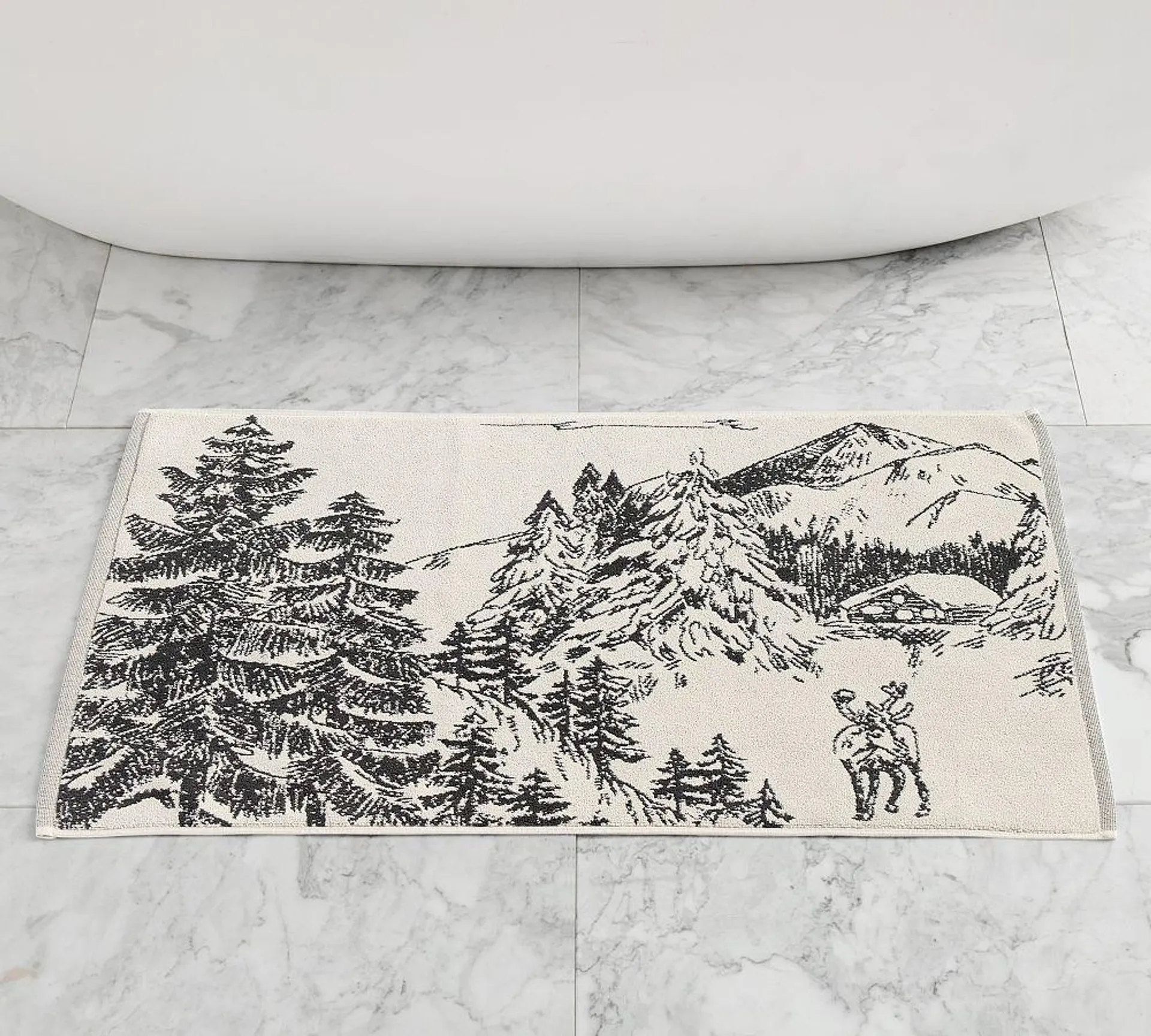 Rustic Forest Bath Mat