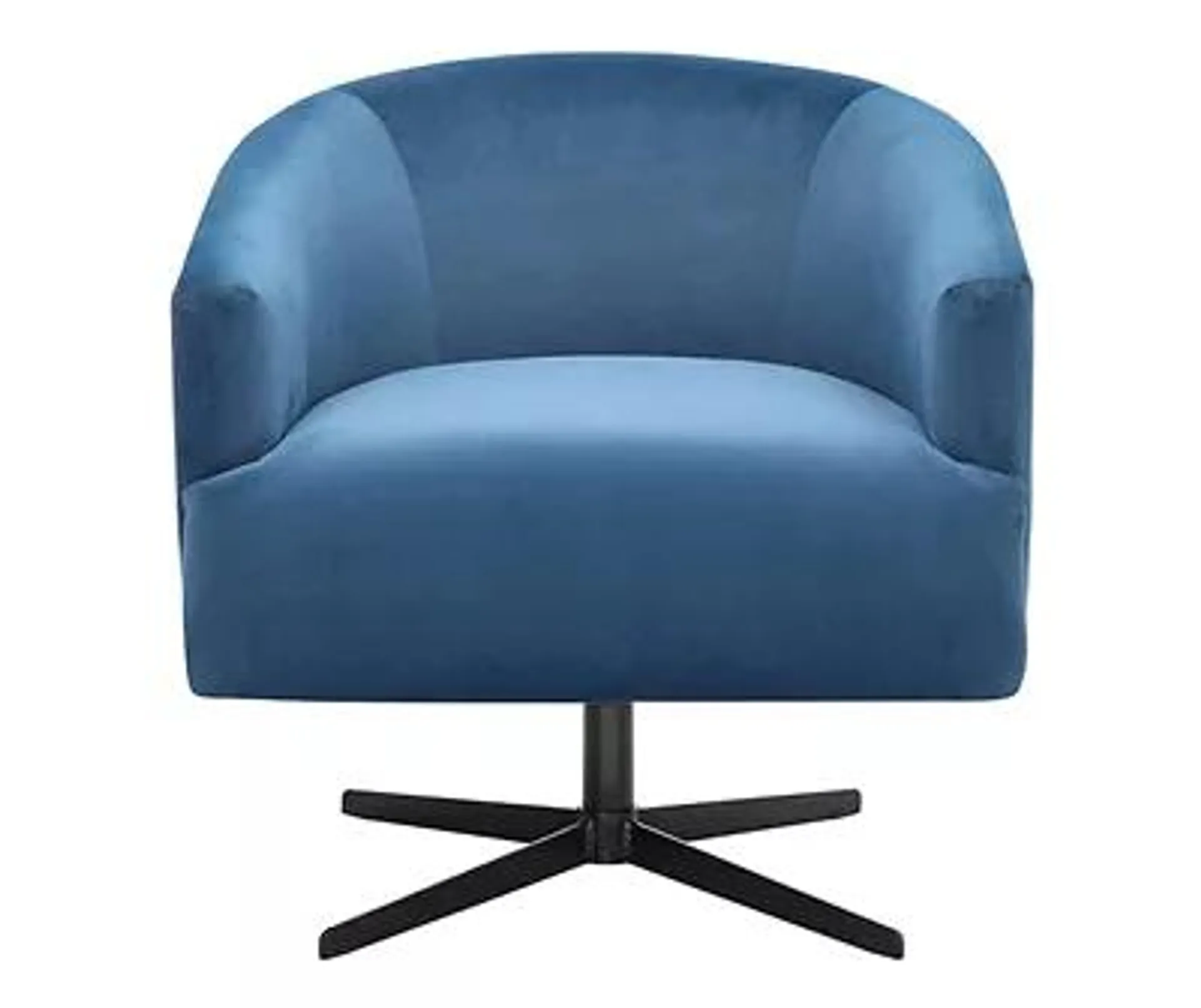 Marley Blue Swivel Accent Chair