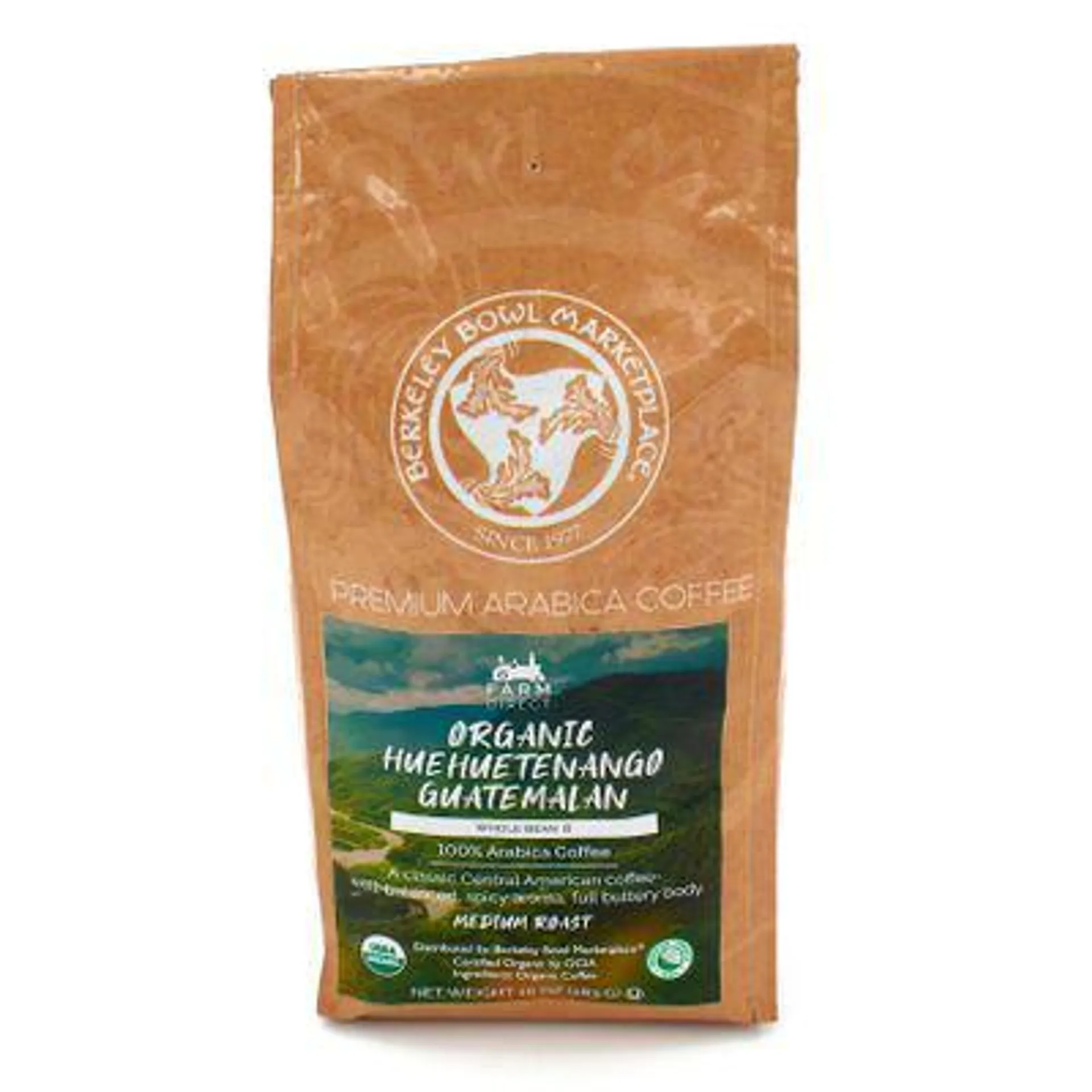 Berkeley Bowl Organic Guatemalan Whole Bean Coffee