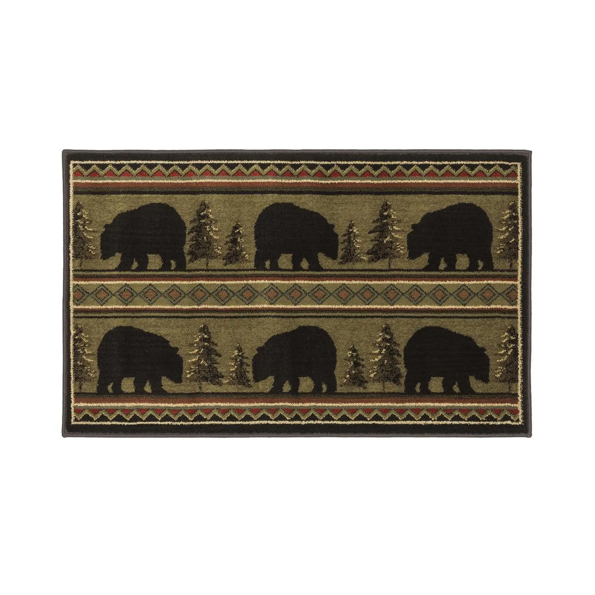 Vista Bears in Evergreen Rug