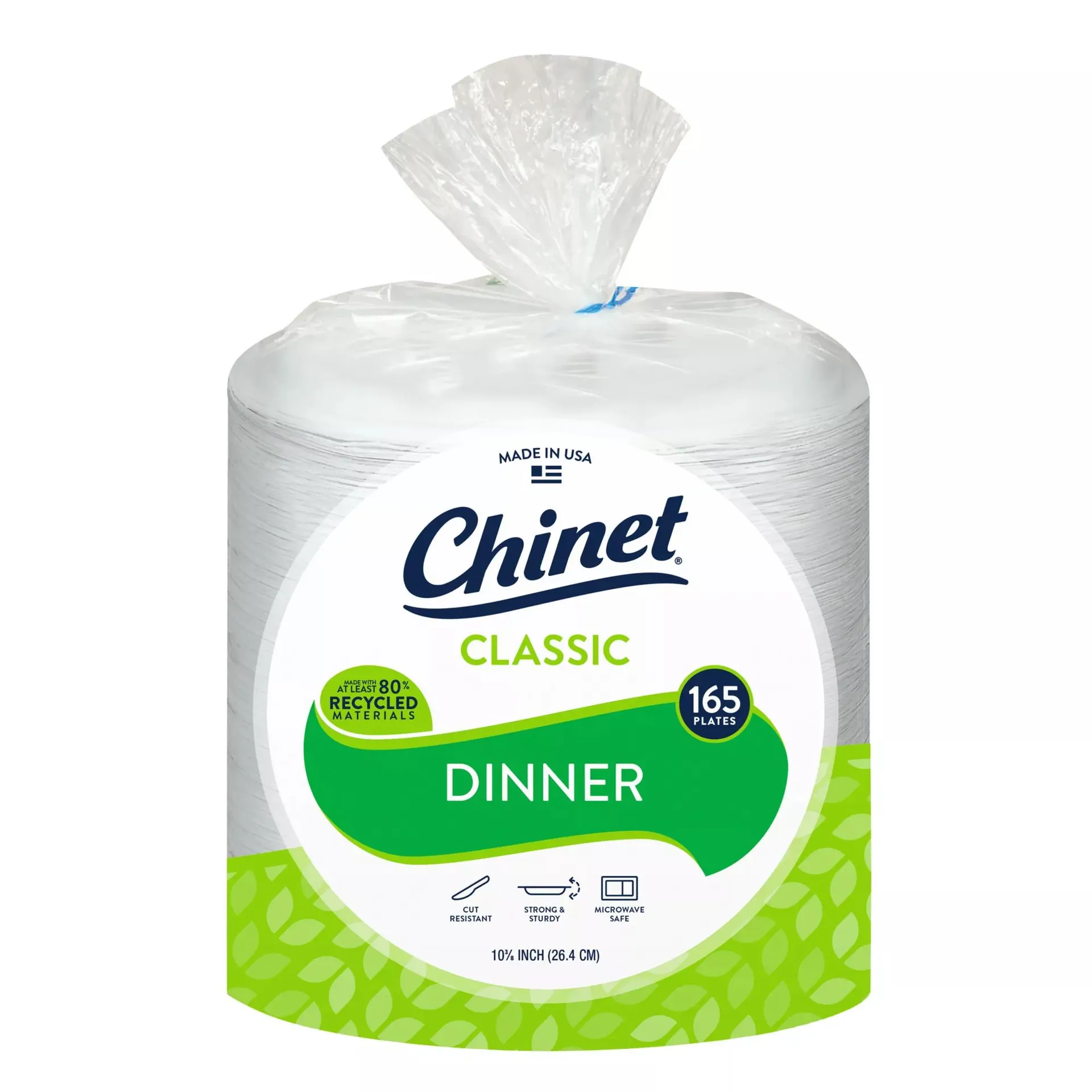 Chinet Classic 10.375" Dinner Plates, 165 ct.