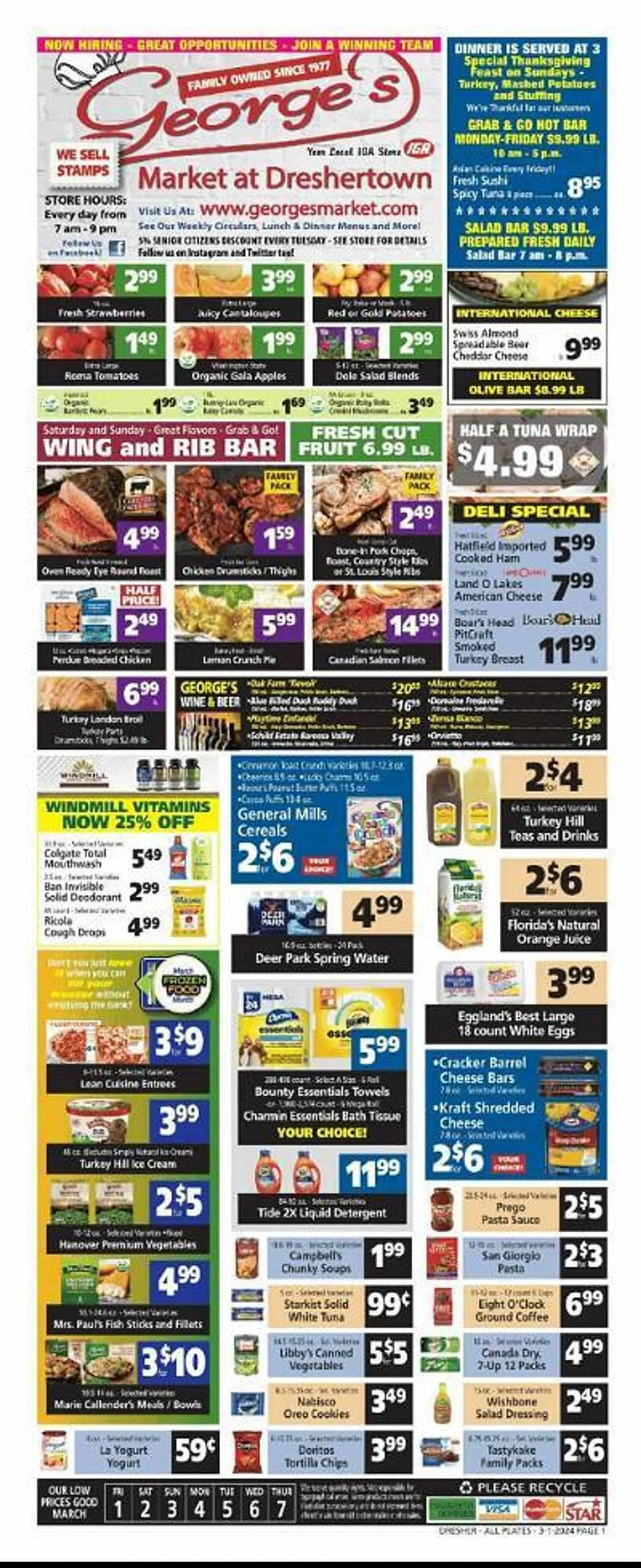 Weekly ad George's Market Weekly Ad from March 1 to March 7 2024 - Page 1