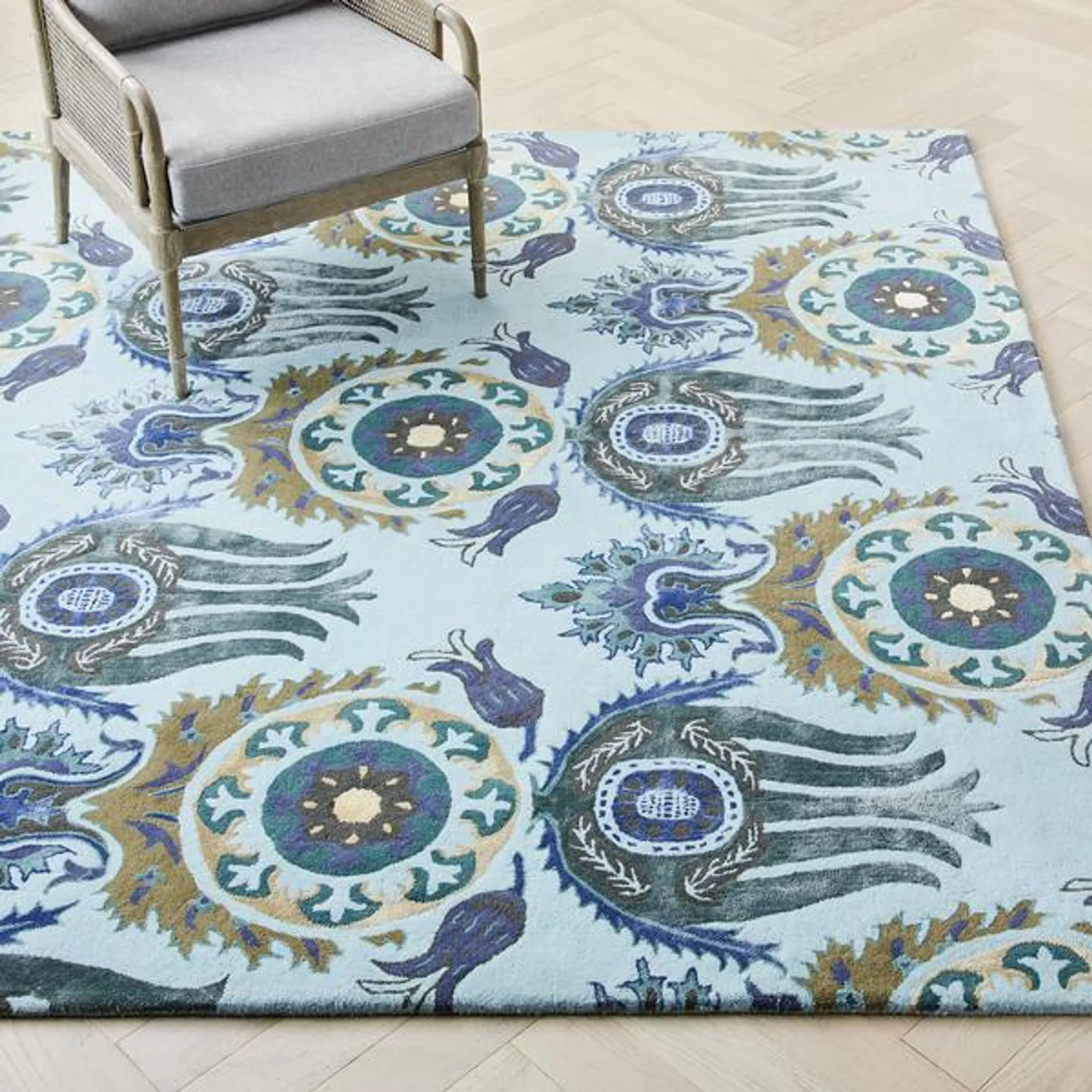 Nikki Chu - Asham Rug - Teal