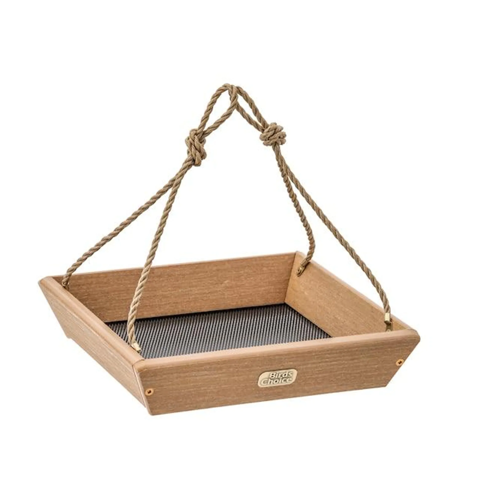 BIRDS CHOICE Spruce Creek Collection Recycled Poly-lumber Hanging Tray Bird Feeder- 2-lb