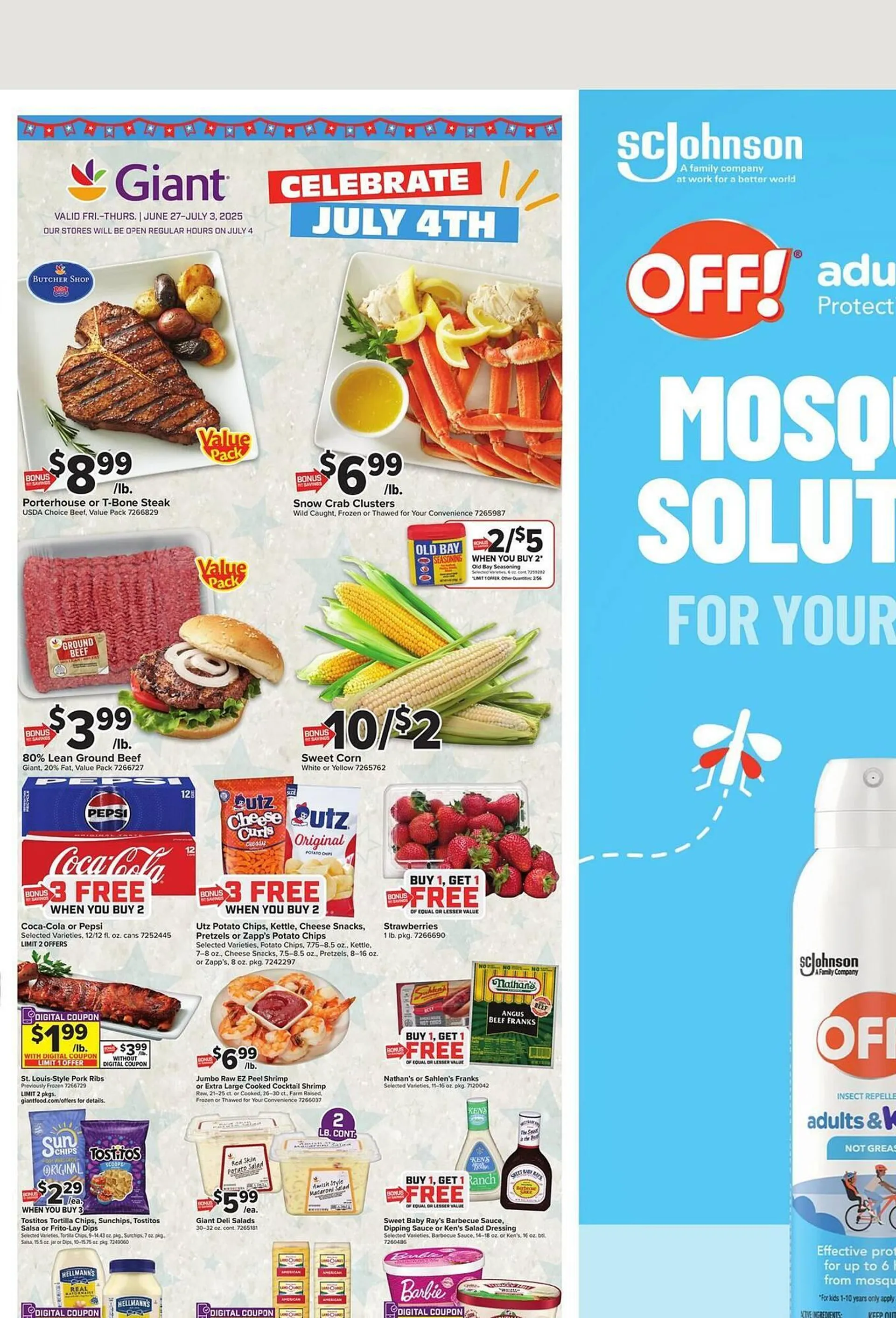 Weekly ad Giant Food Weekly Ad from June 27 to July 3 2025 - Page 1