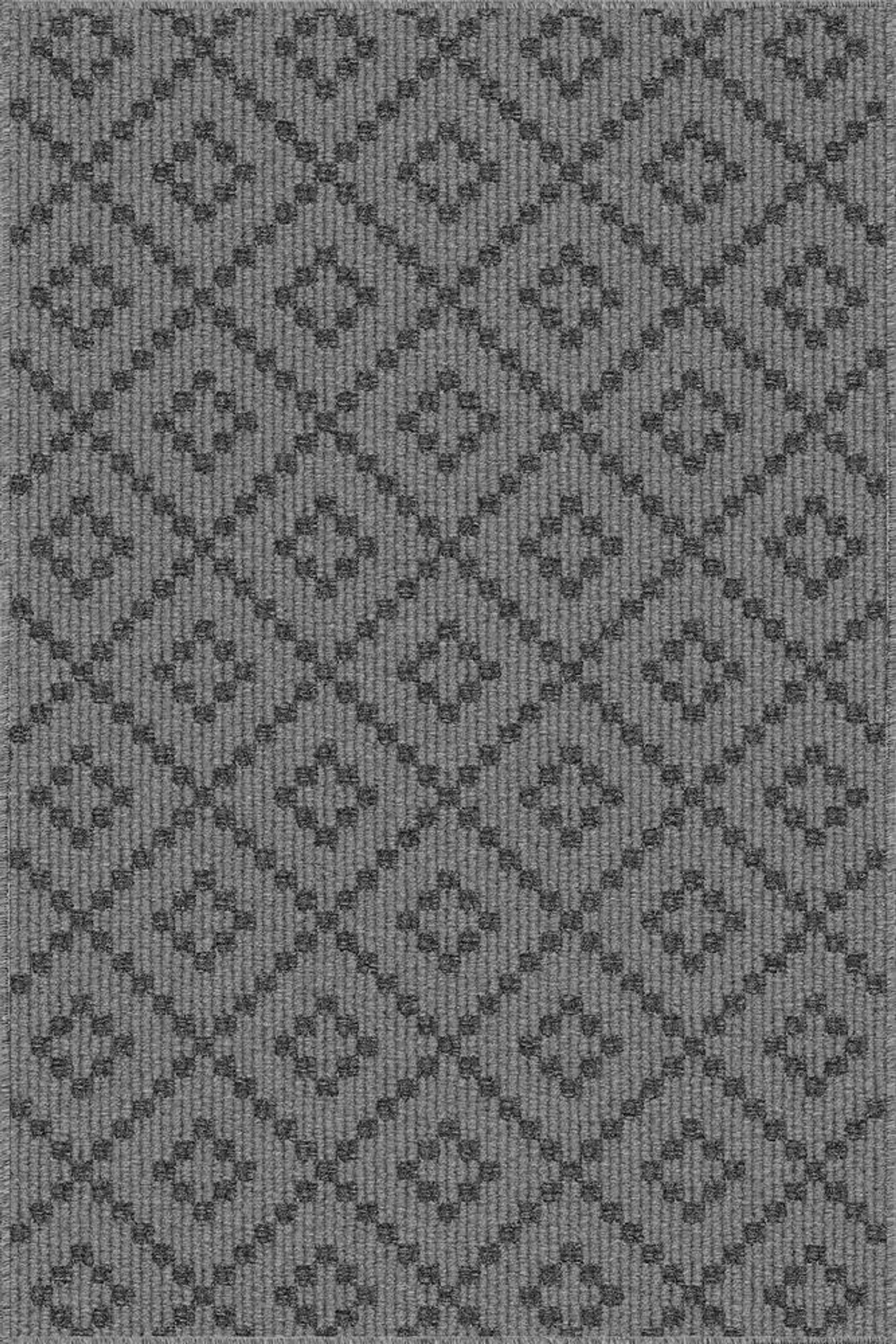 U-Carpet Harlow Brushed Iron 20.5" x 30" Accent Rug