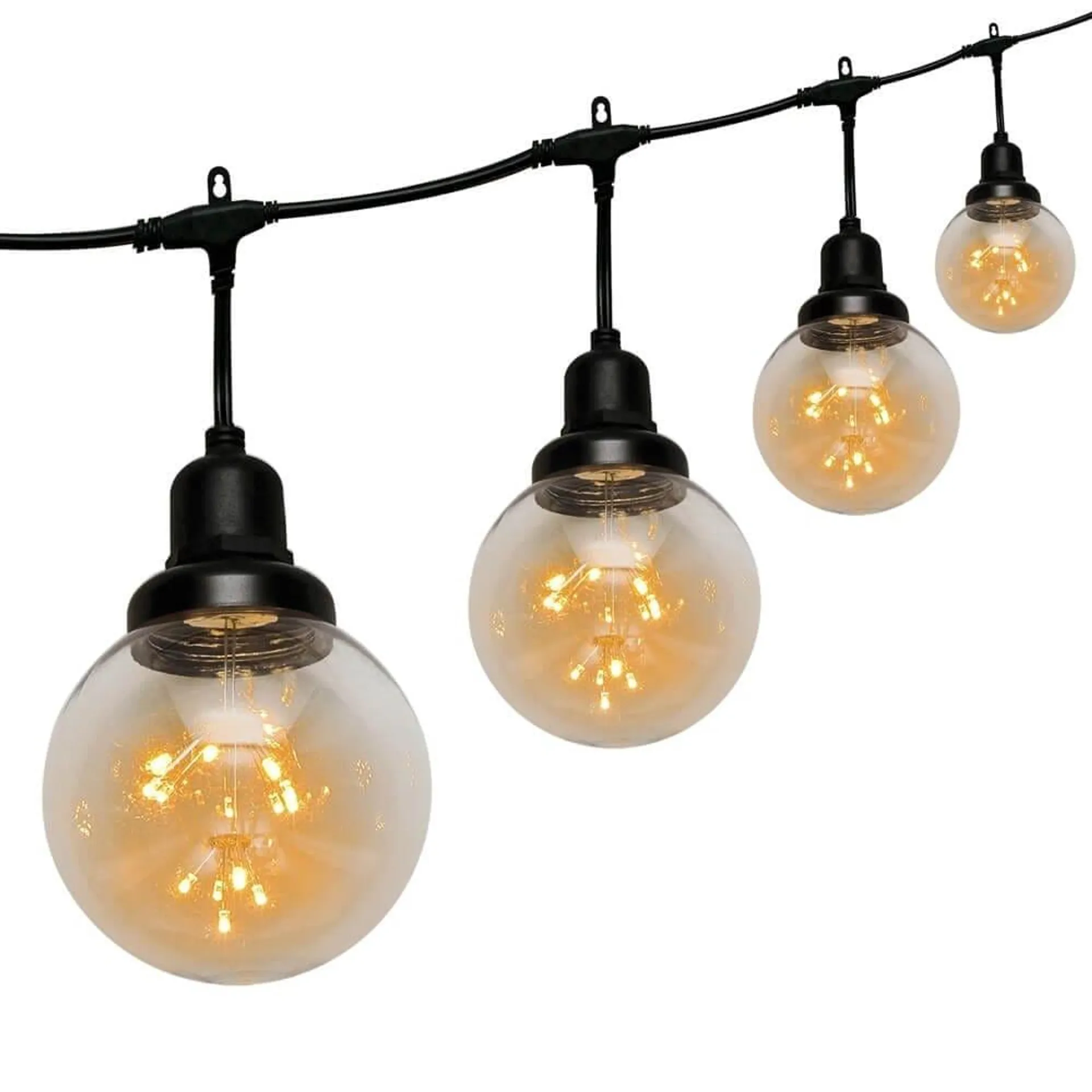 Outdoor Globe 6-LED Bulb 12’ String Lights