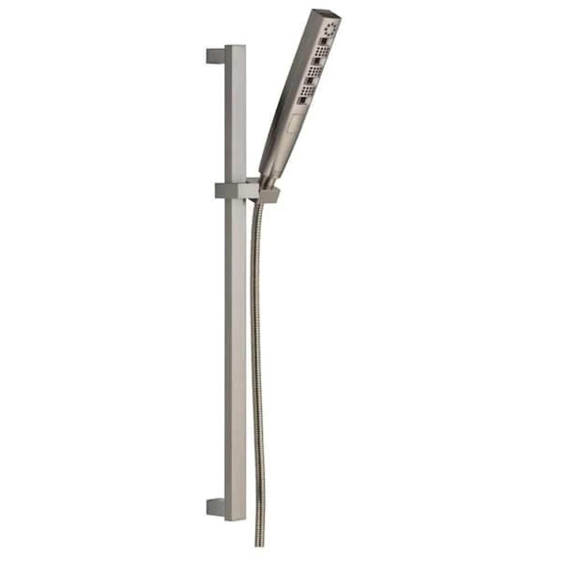 4-Spray Patterns 1.75 GPM 1.43 in. Wall Mount Handheld Shower Head with H2Okinetic in Lumicoat Stainless