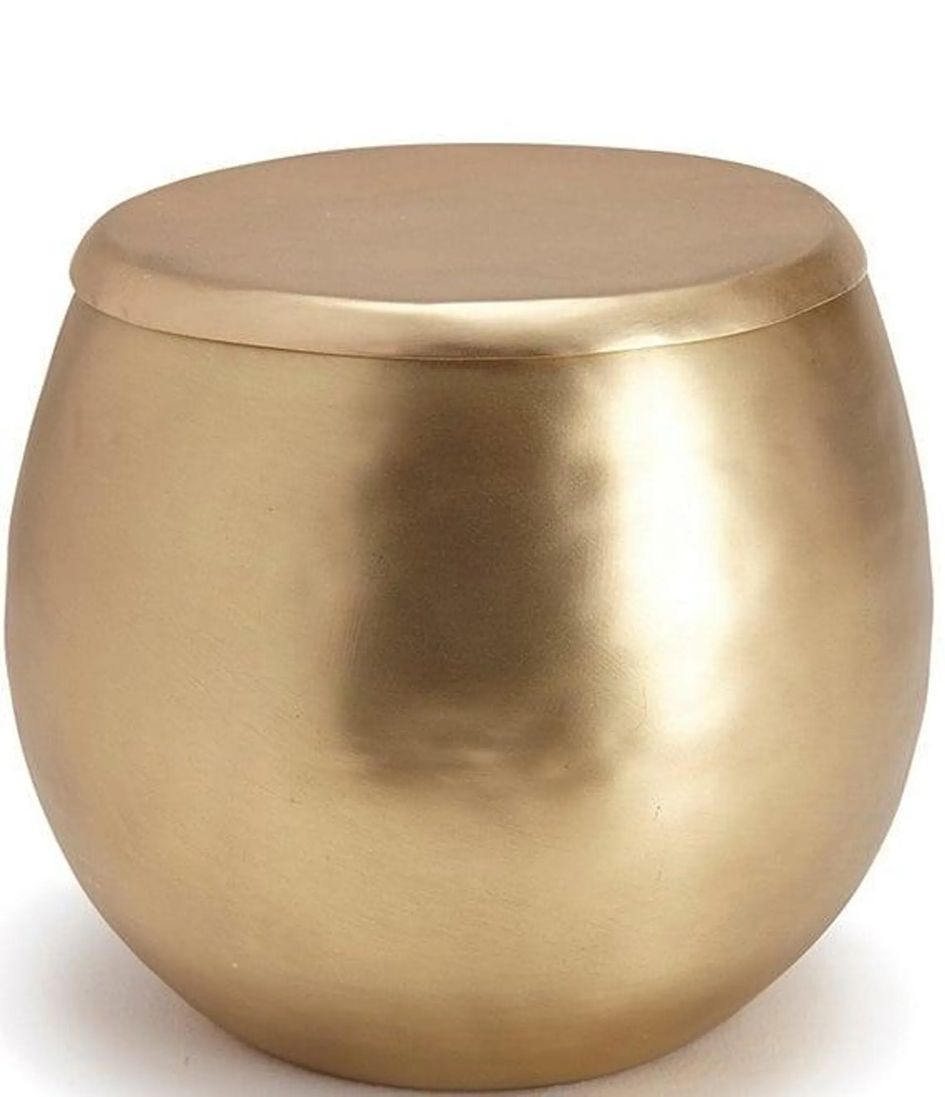 Nile Hammered Brass Cotton Jar