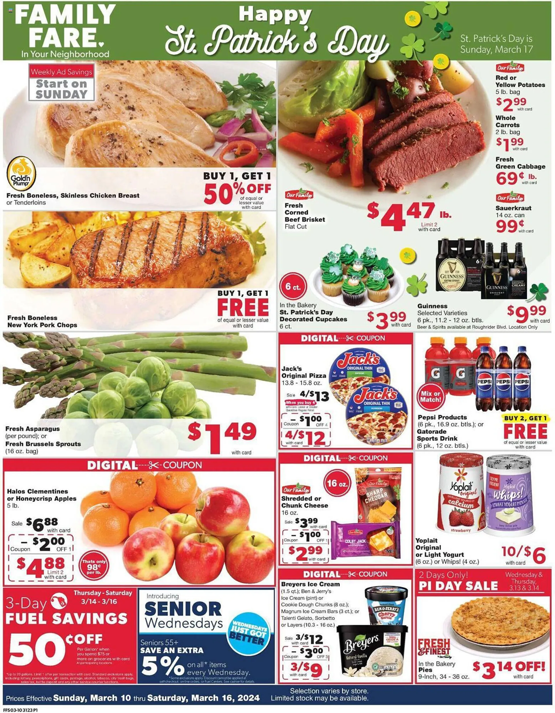 Weekly ad Family Fare Weekly Ad from March 10 to March 16 2024 - Page 1