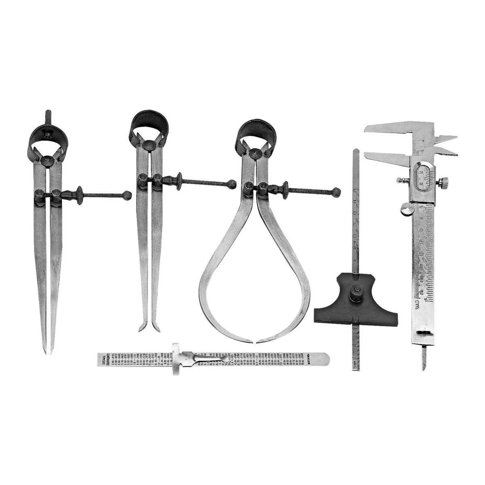 PITTSBURGH Technical Measuring Set, 6 Piece