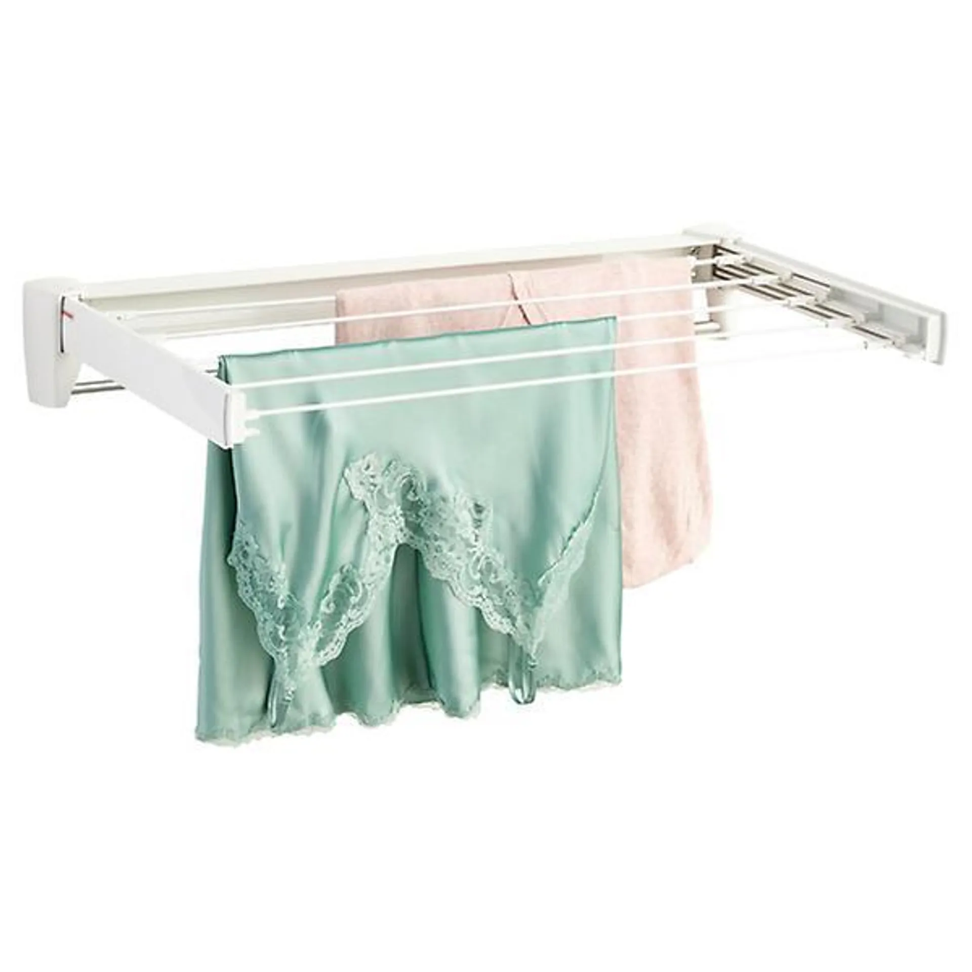 Fold-Away Wall-Mounted Clothes Drying Rack