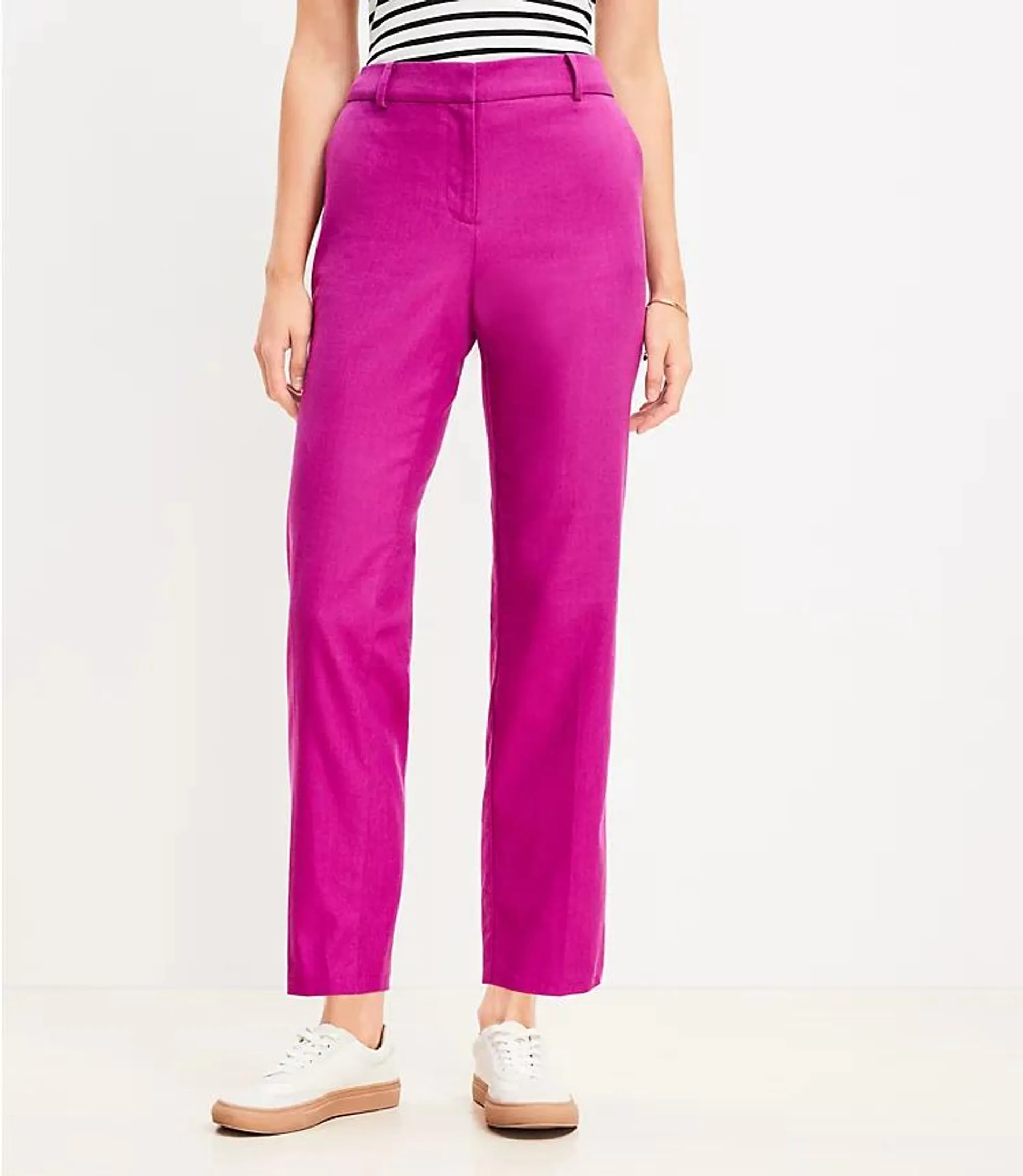 Riviera Slim Pants in Linen Blend