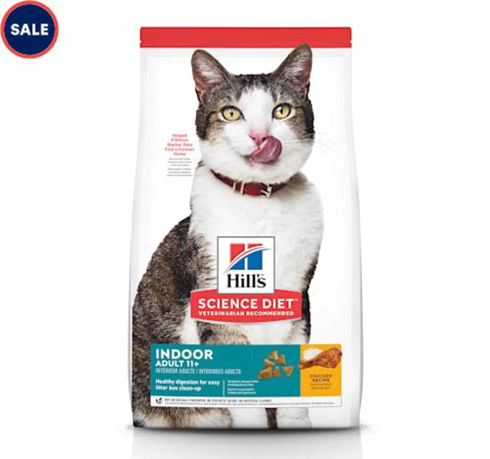 Hill's Science Diet Senior 11+ Indoor Chicken Recipe Dry Cat Food, 7 lbs.