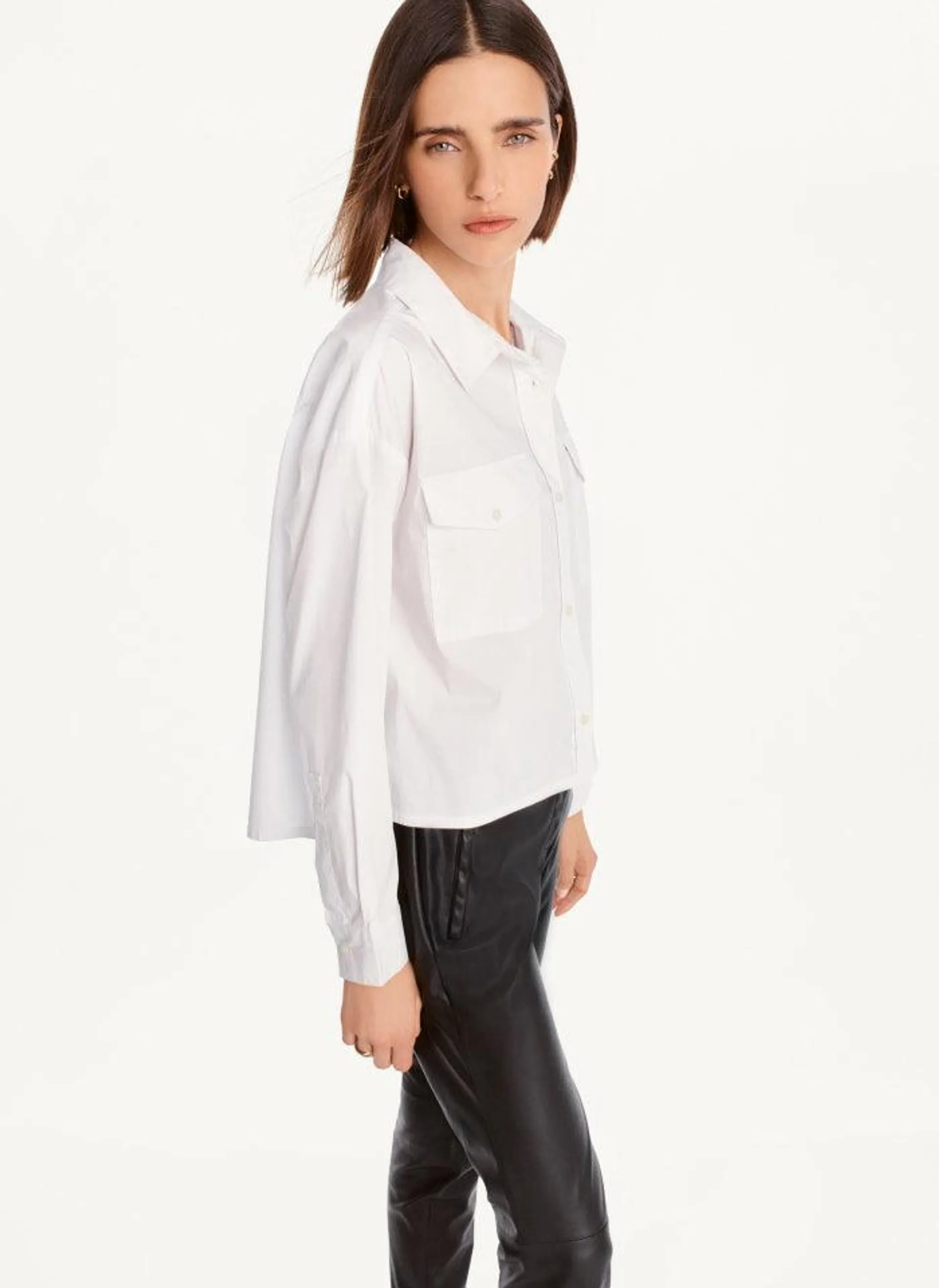 High-Low Front Pocket Top