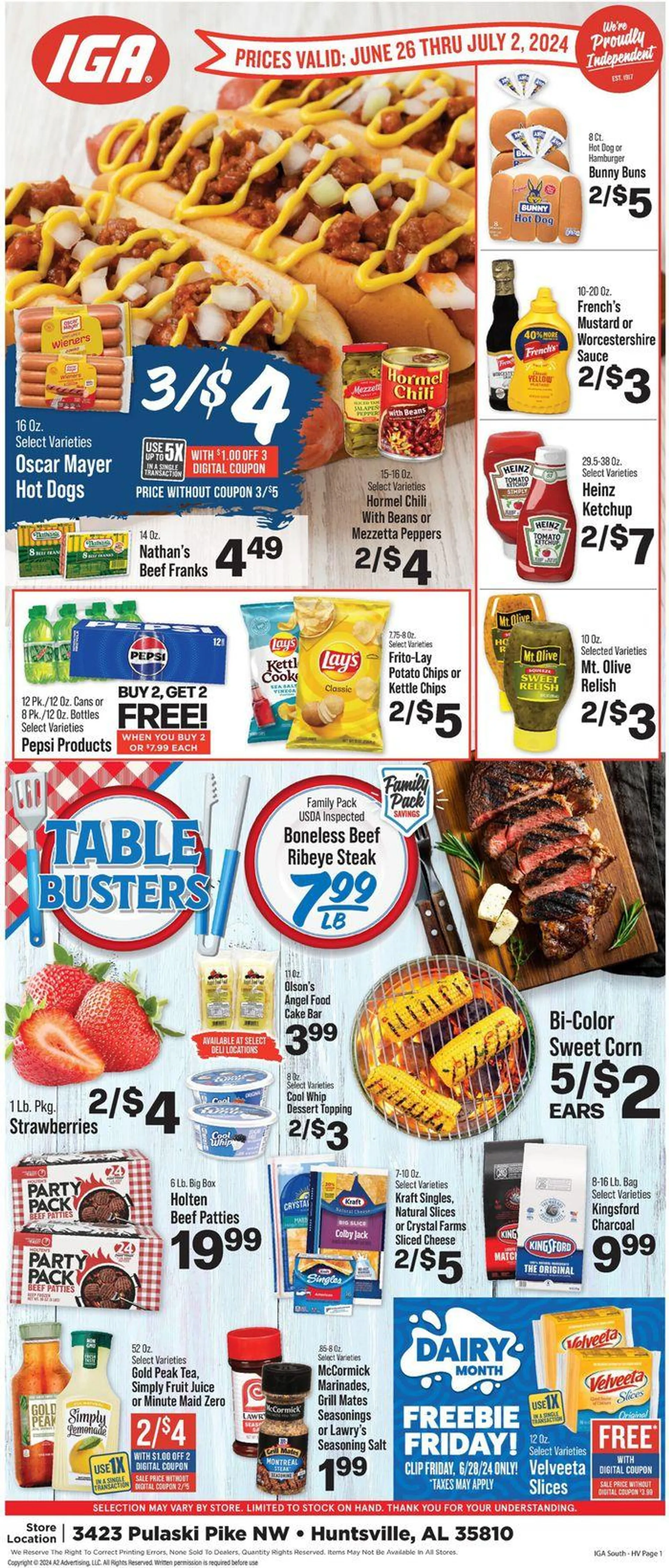 Weekly ad IGA 26/06 from June 26 to July 2 2024 - Page 1