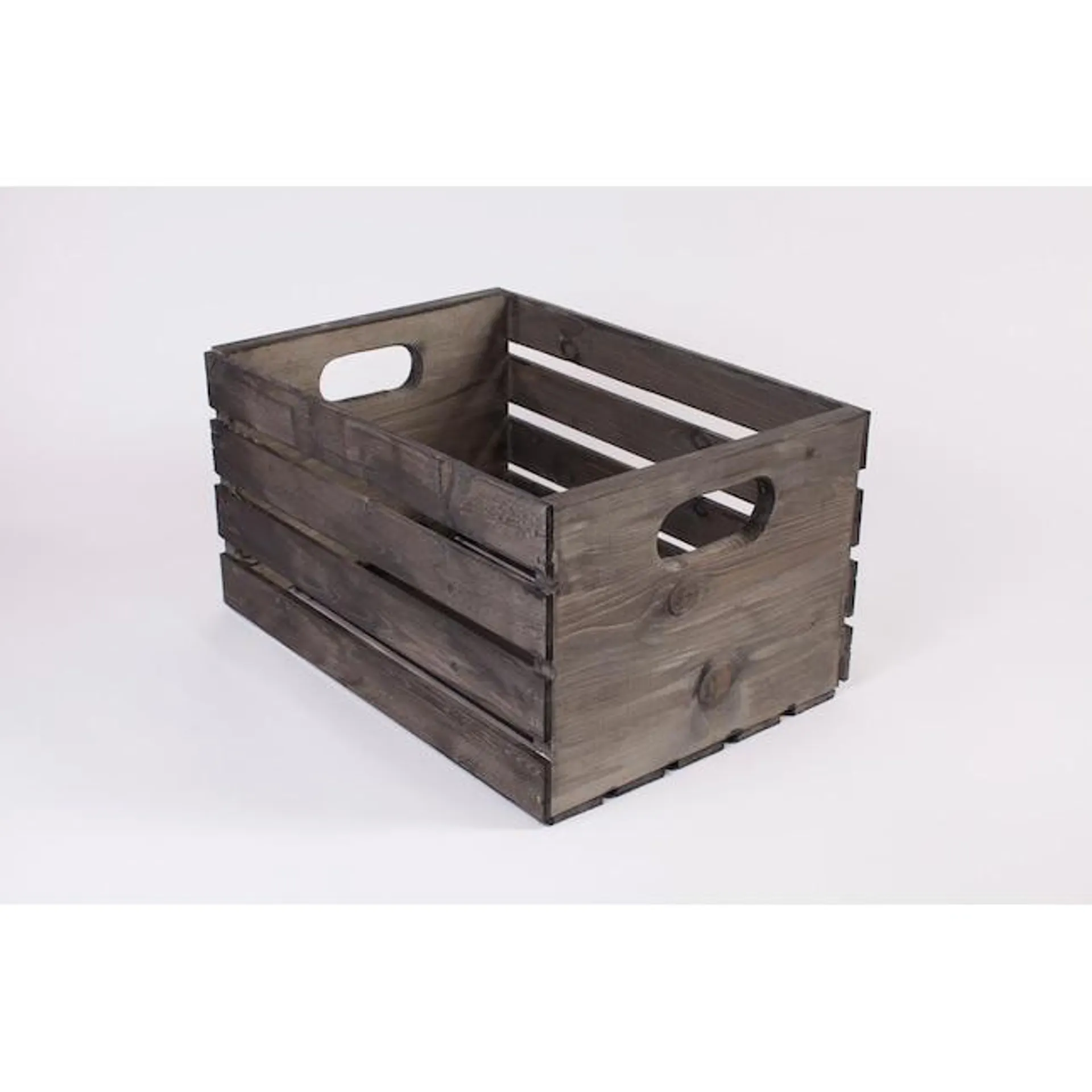 allen + roth ( 12.5-in W x 9.5-in H x 17.5-in D ) Gray Wood Stackable Bin