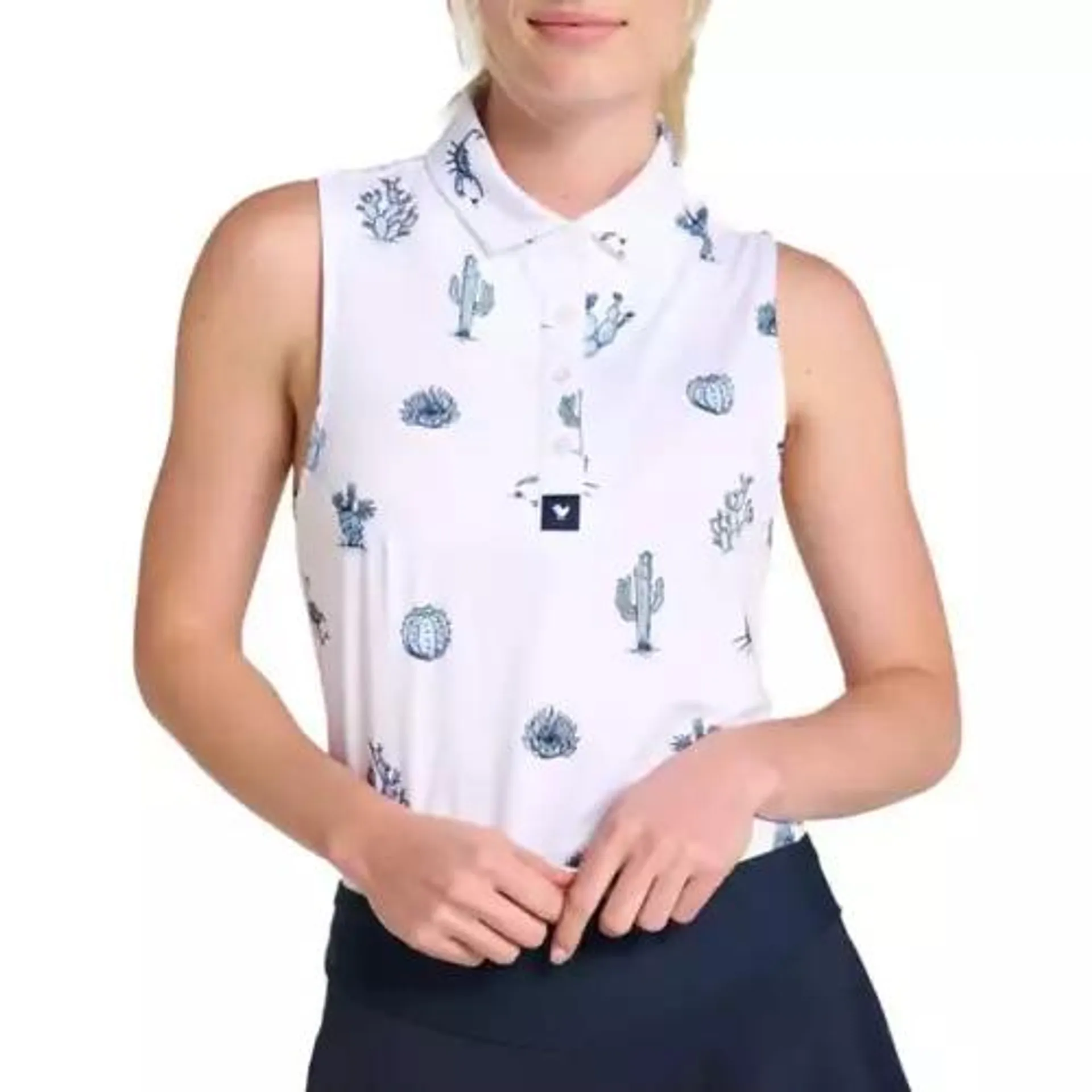 Women's Bad Birdie Deserted Sleeveless Golf Polo