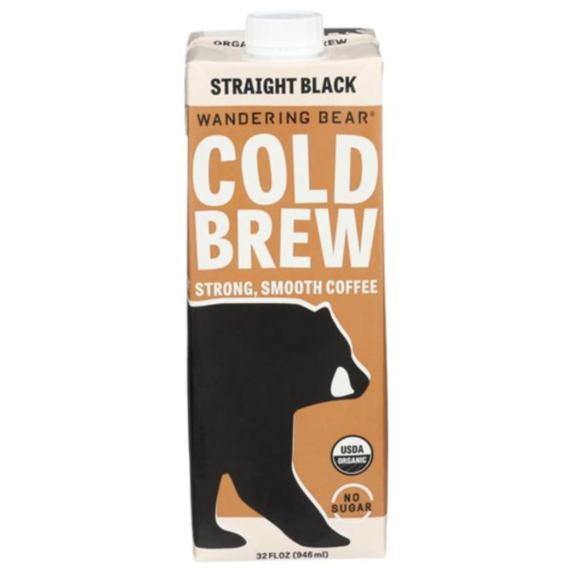 Wandering Bear Organic Straight Black Cold Brew Coffee