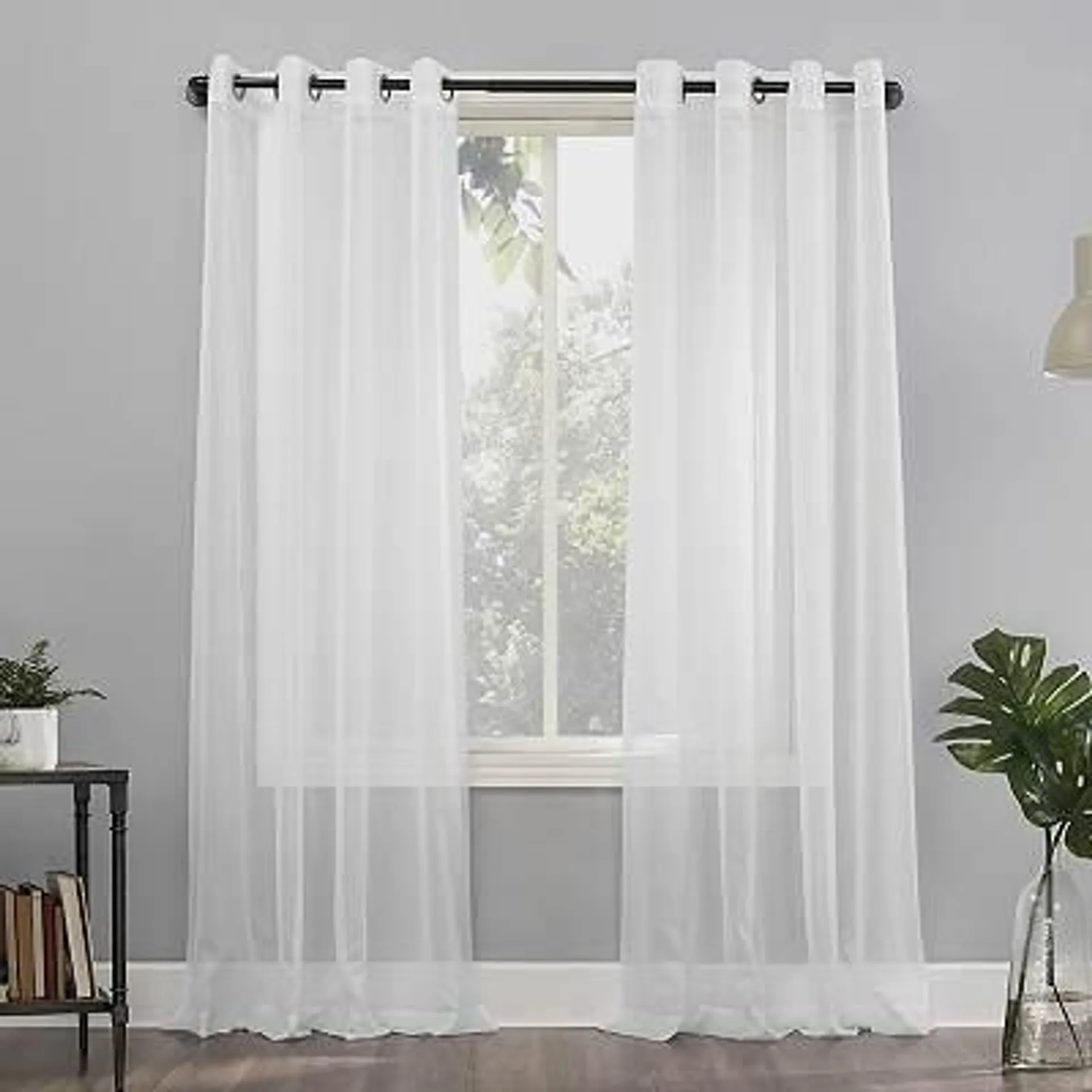 No. 918 Emily Sheer Voile Grommet Single Curtain Panel