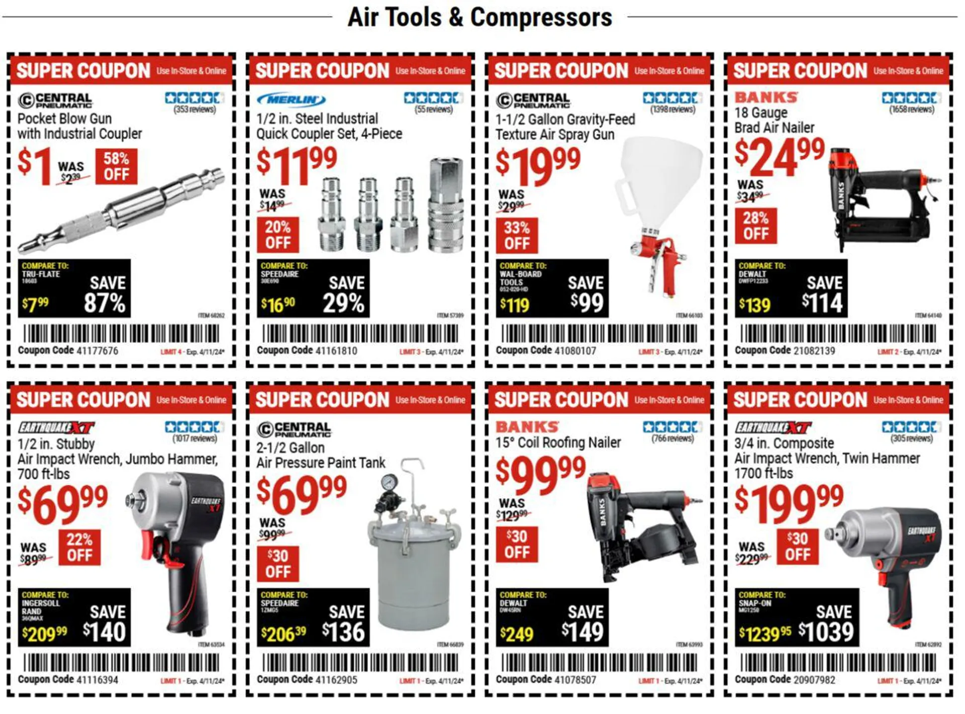 Weekly ad Harbor Freight Current weekly ad from March 28 to April 11 2024 - Page 2