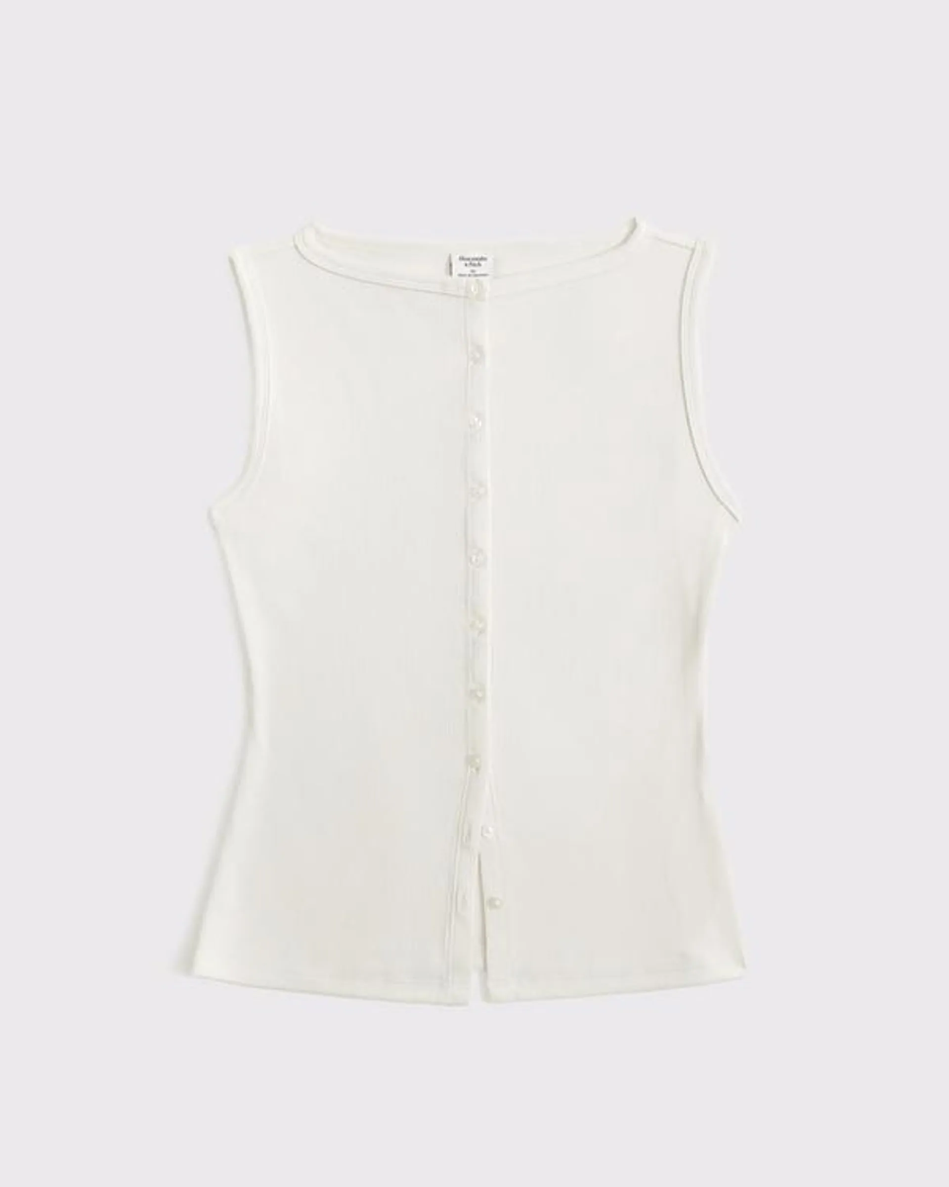 Slash Button-Through Top