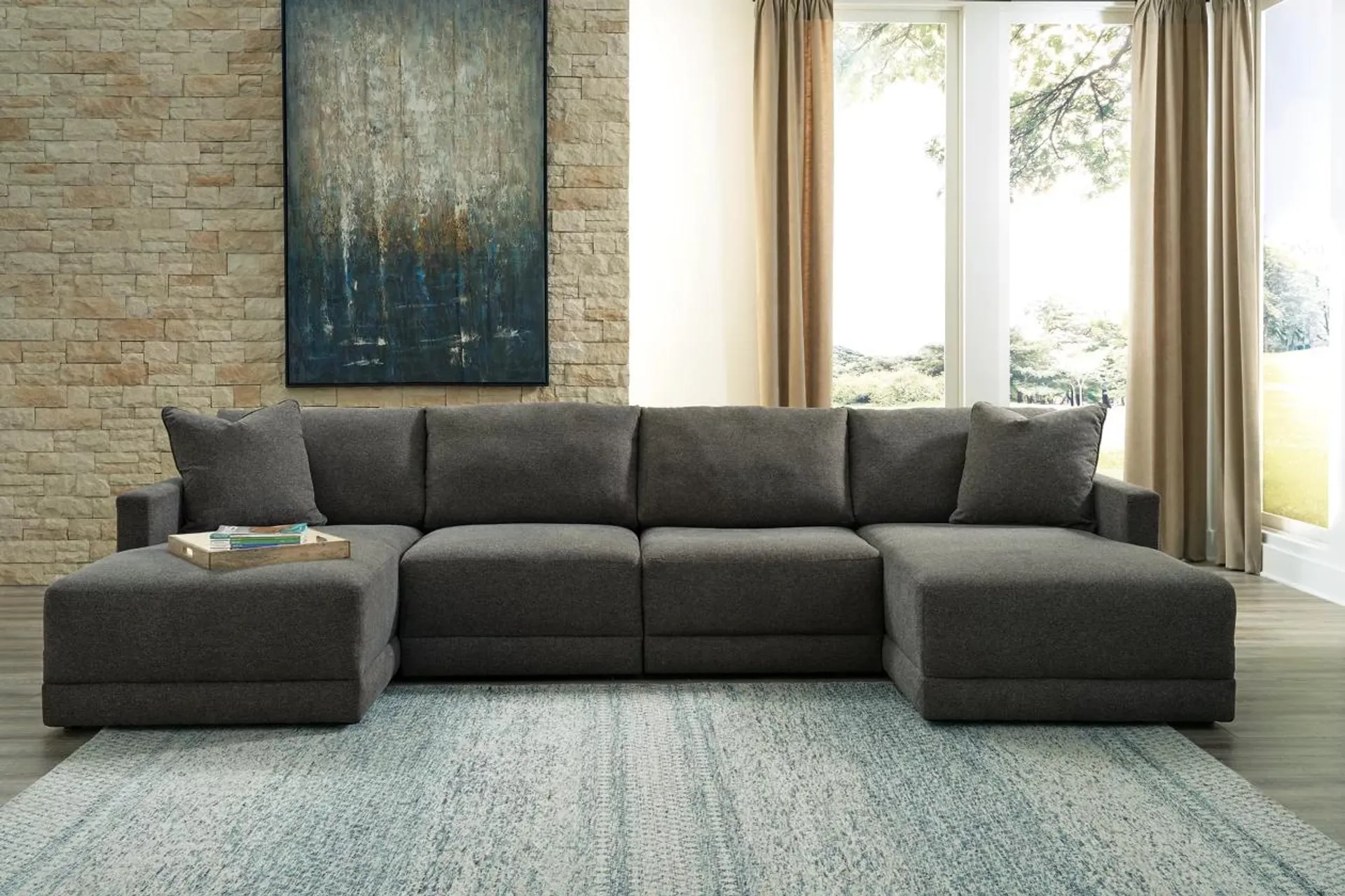 Evey 4-Piece Modular Sectional with Chaise