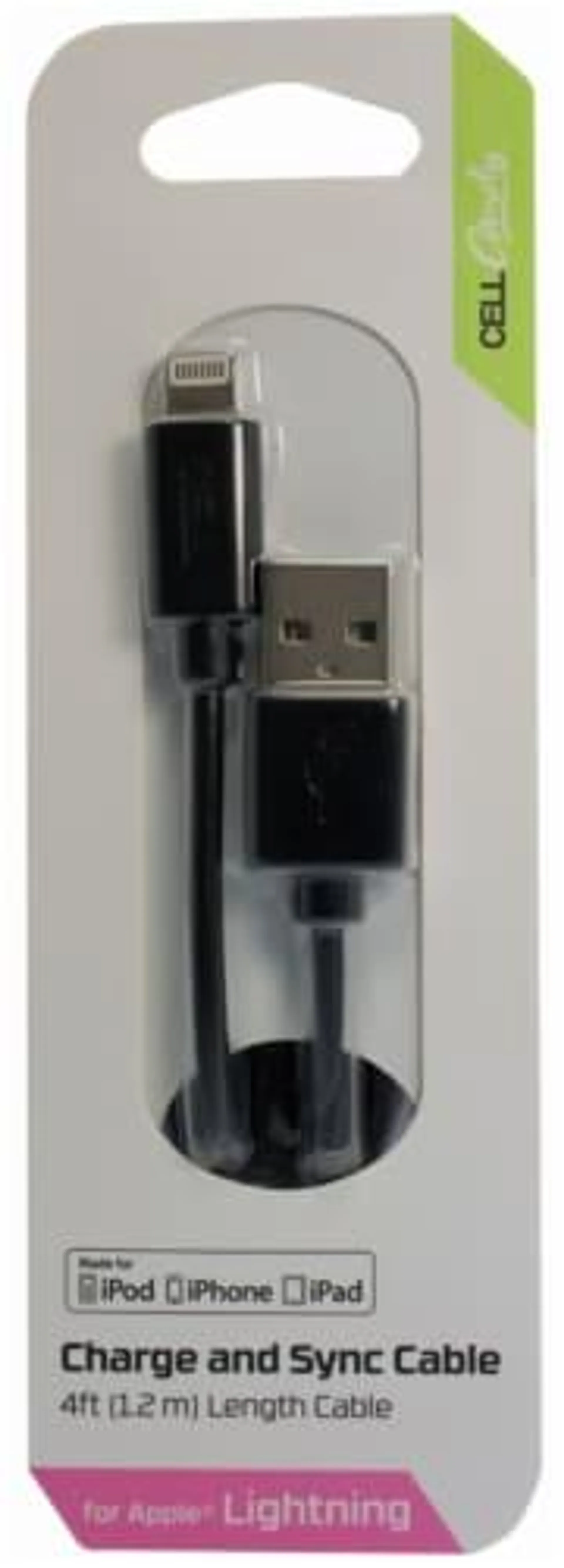 CELLCandy Charge and Sync Cable - Black