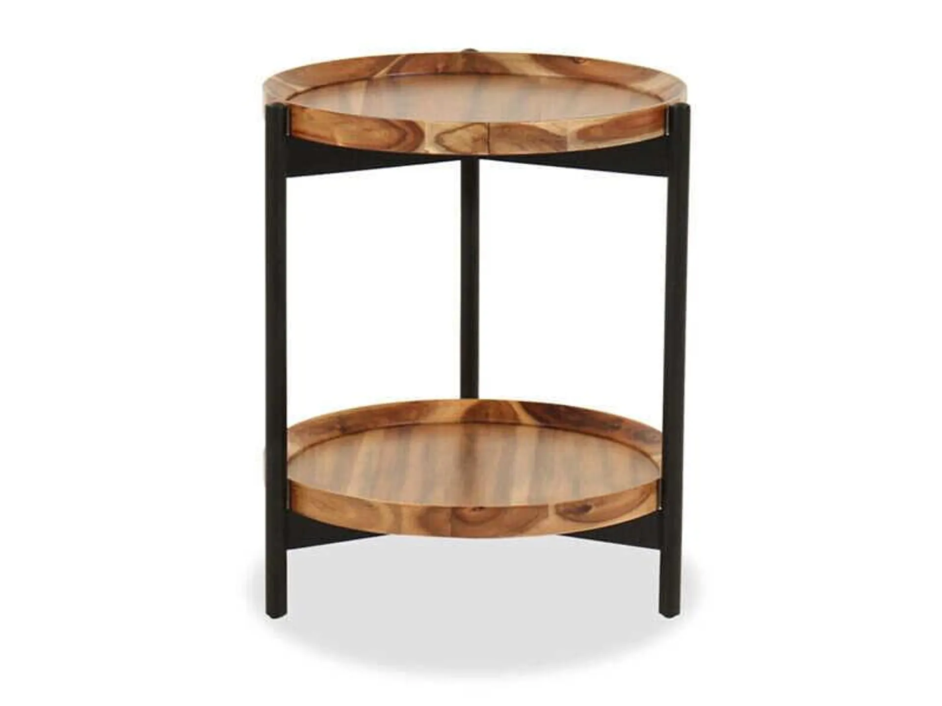 Lander Wood Top Side Table