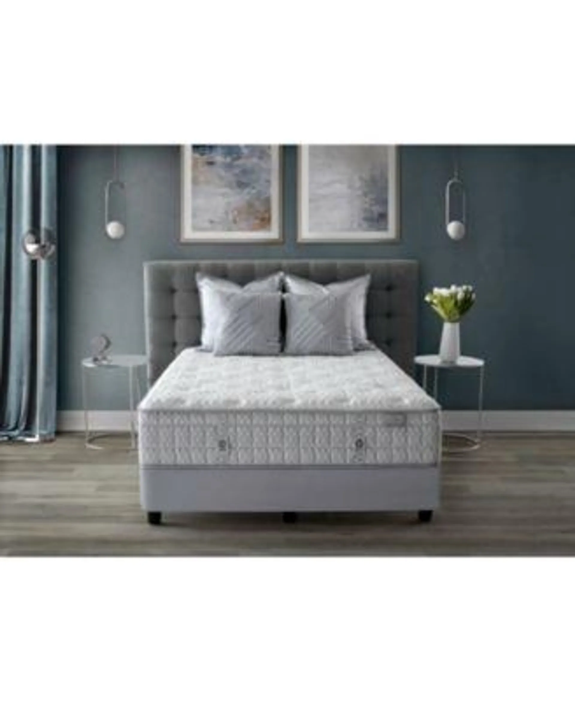 CLOSEOUT! by Aireloom Coppertech Silver 12.5" Firm Mattress- Queen, Created for Macy's