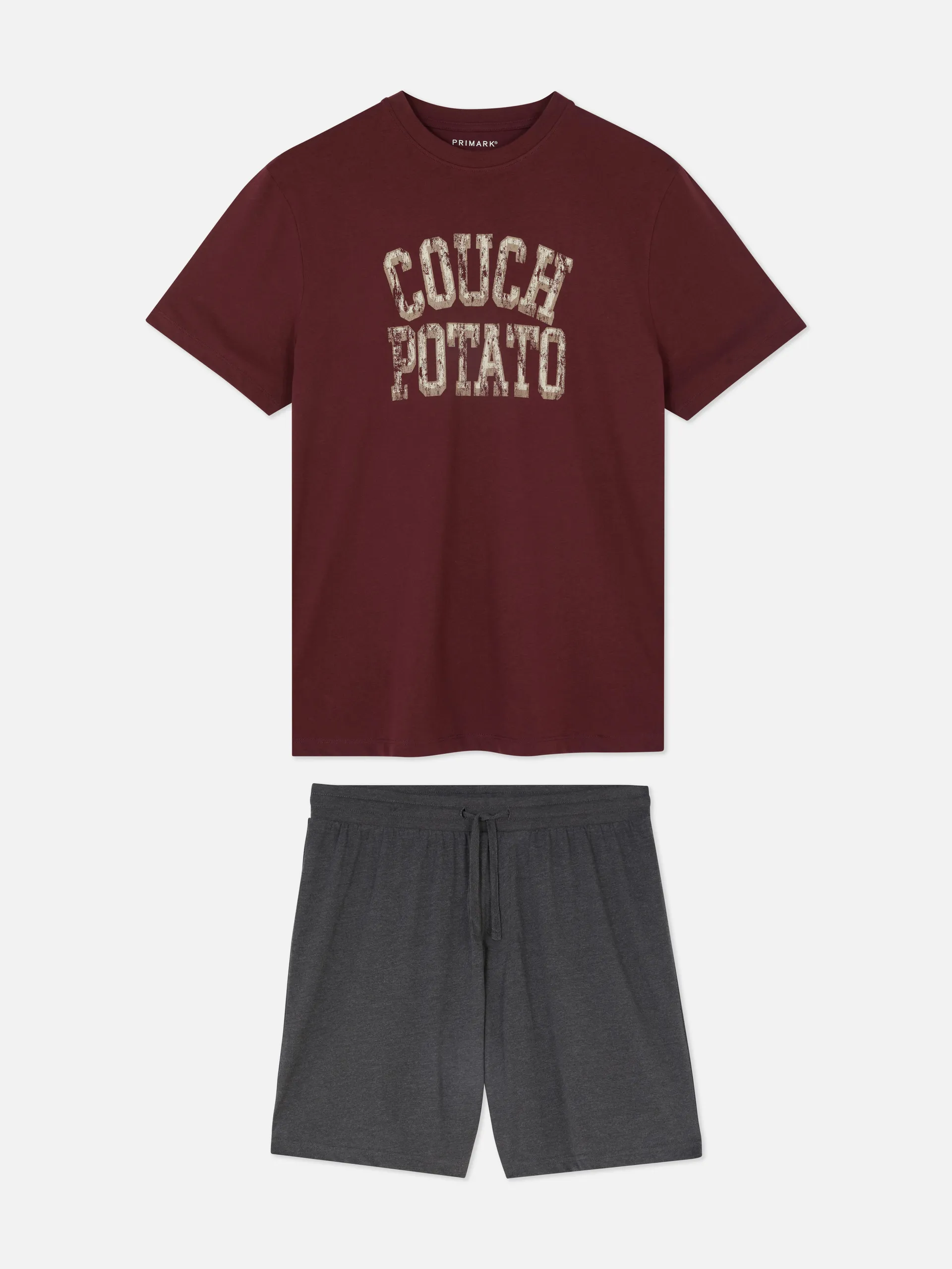 Couch Potato T-Shirt and Shorts Pajamas