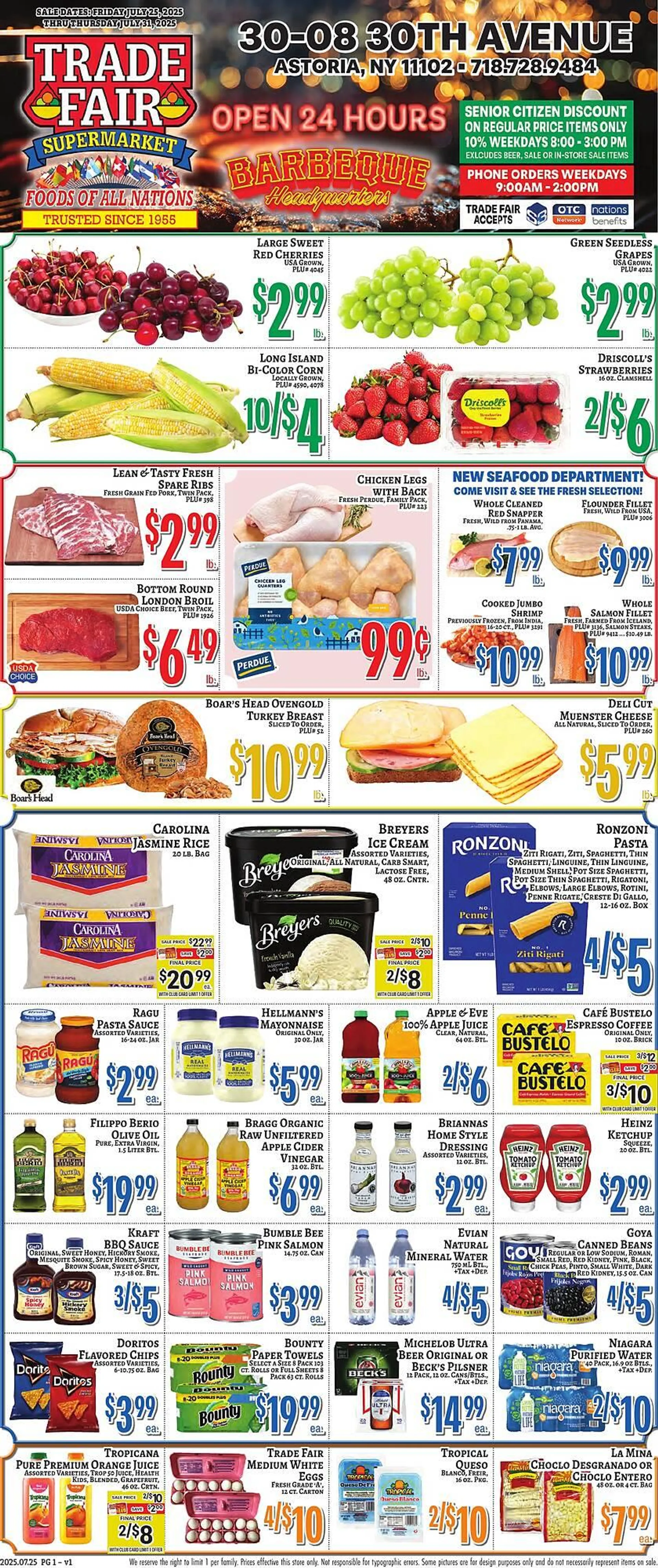 Weekly ad Trade Fair Supermarket Weekly Ad from July 25 to July 31 2025 - Page 1