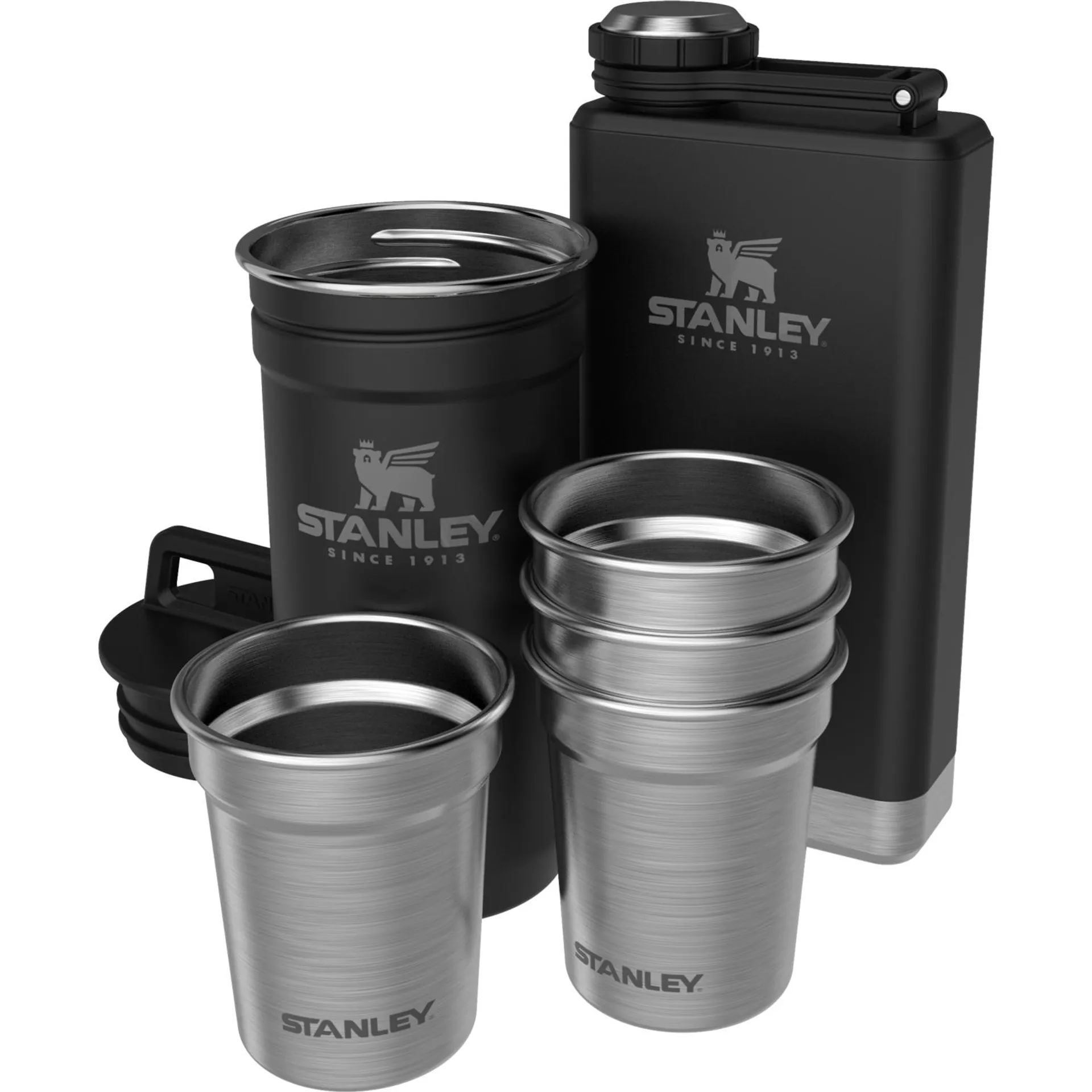 Adventure Pre-Party Shot Glass + Flask Set