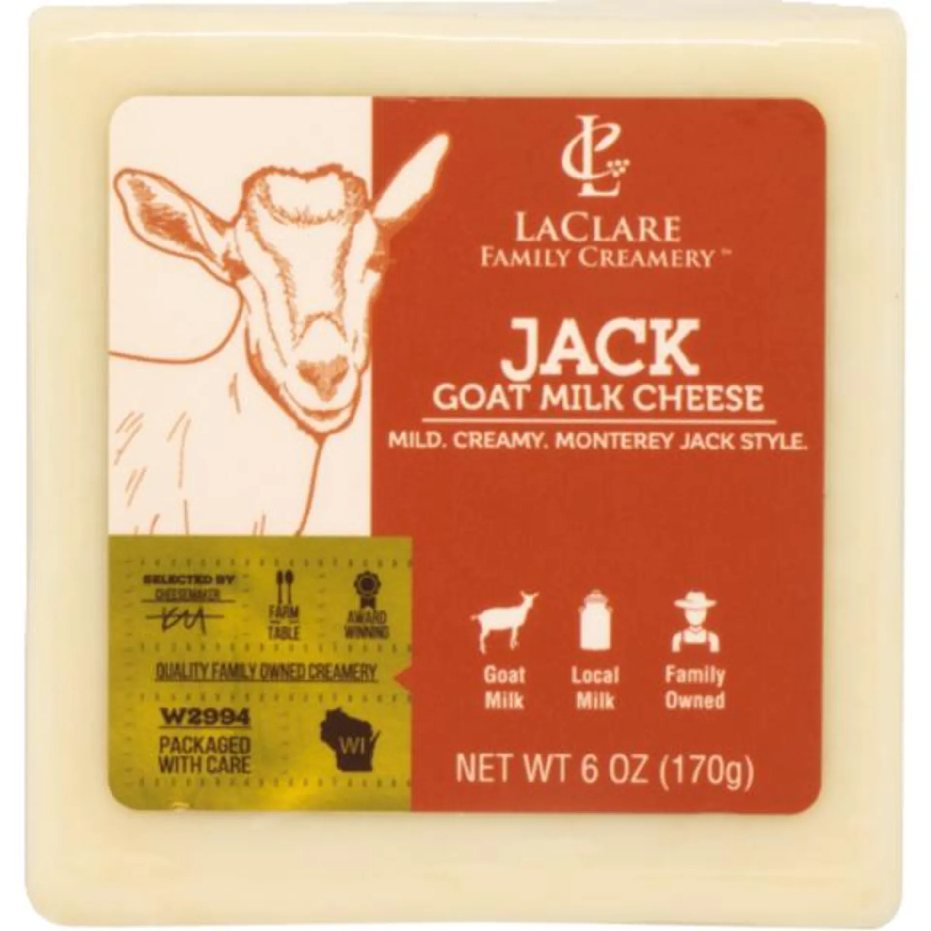 Laclare Family Creamery Jack Goat Milk Cheese