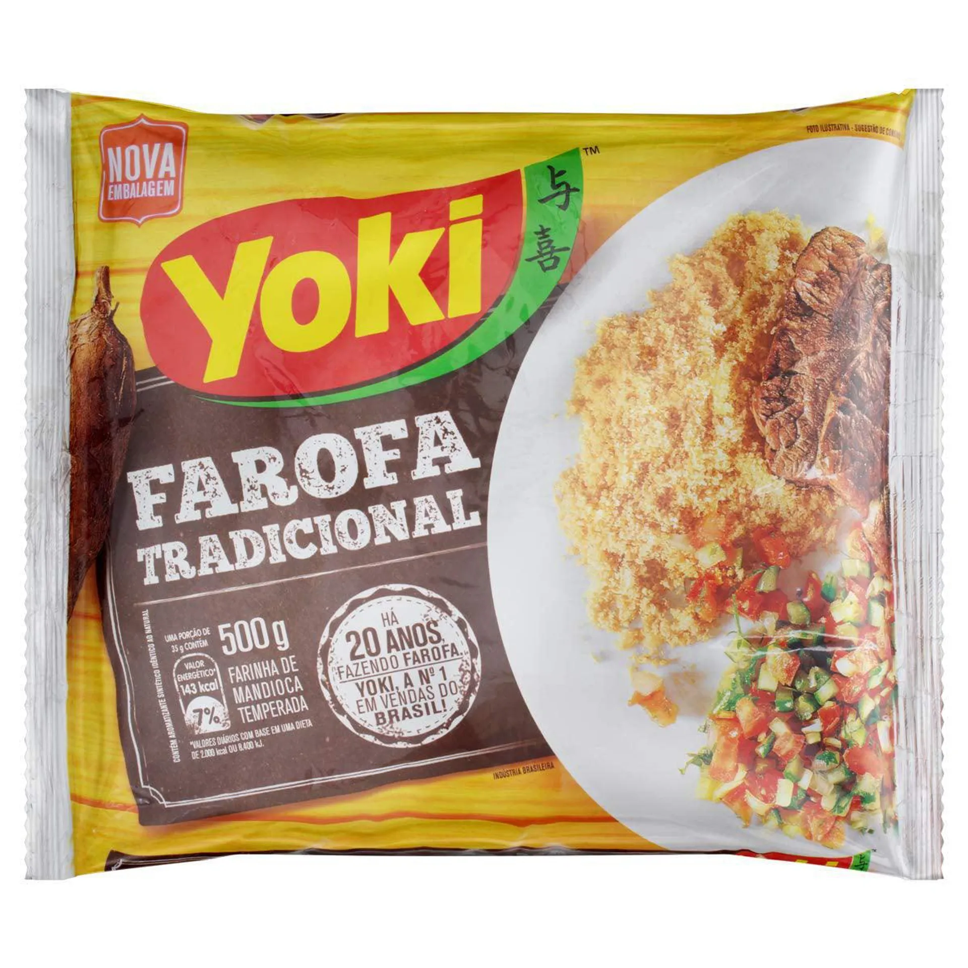 Yoki Farofa De Mandioca Pronta 400G