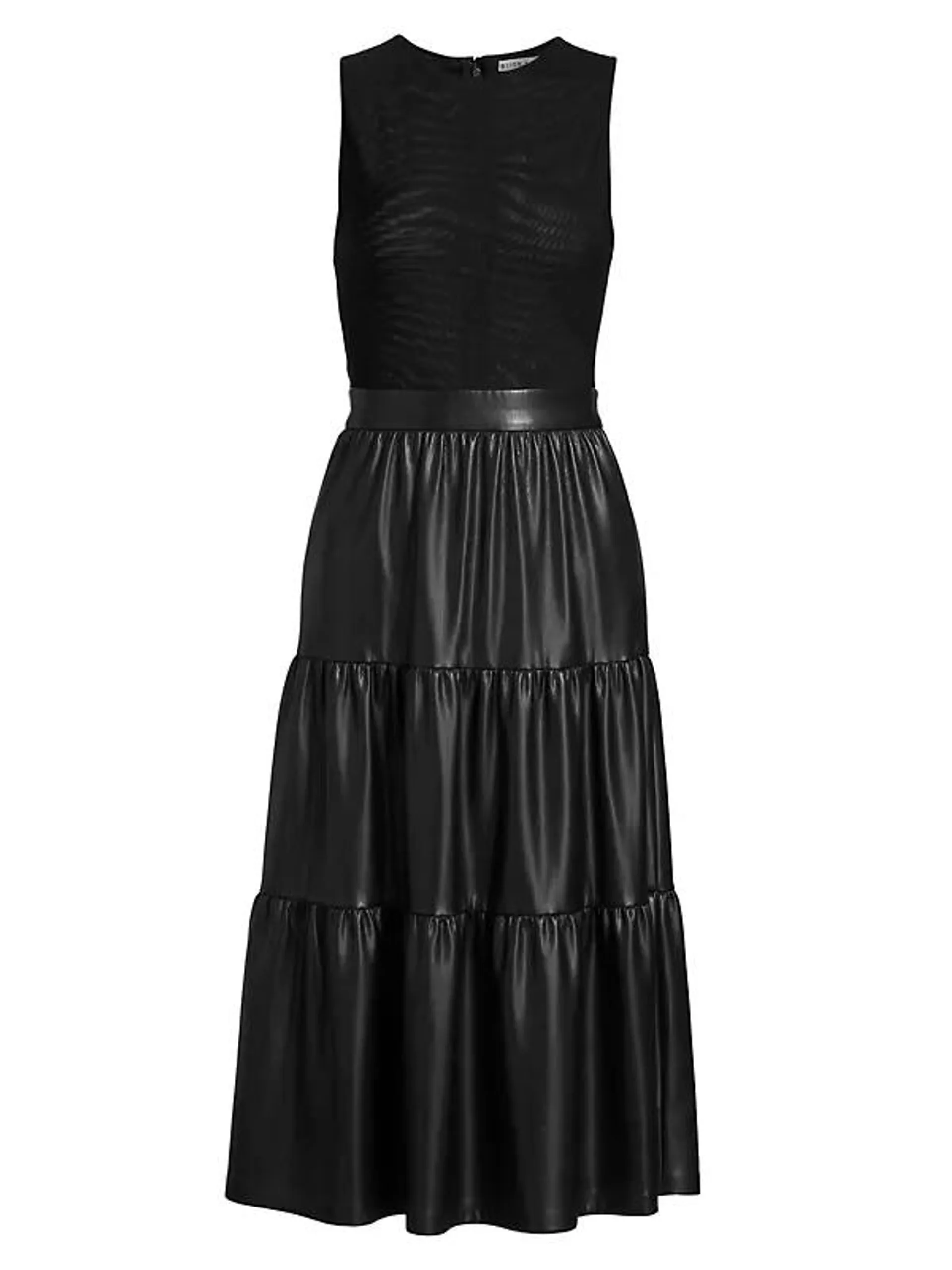 Chara Pieced Tiered Midi-Dress