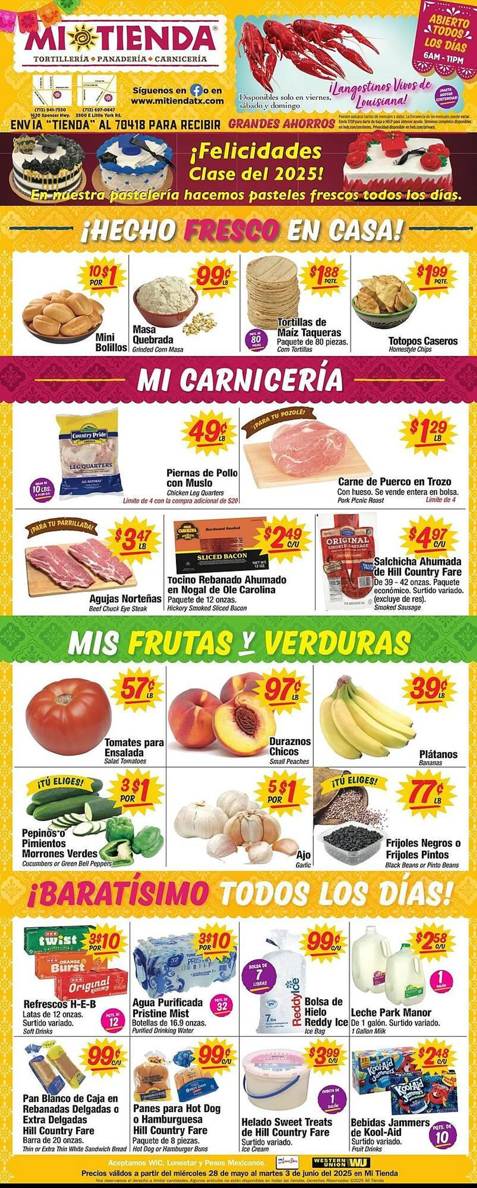 Weekly ad Mi Tienda Weekly Ad from May 28 to June 3 2025 - Page 1