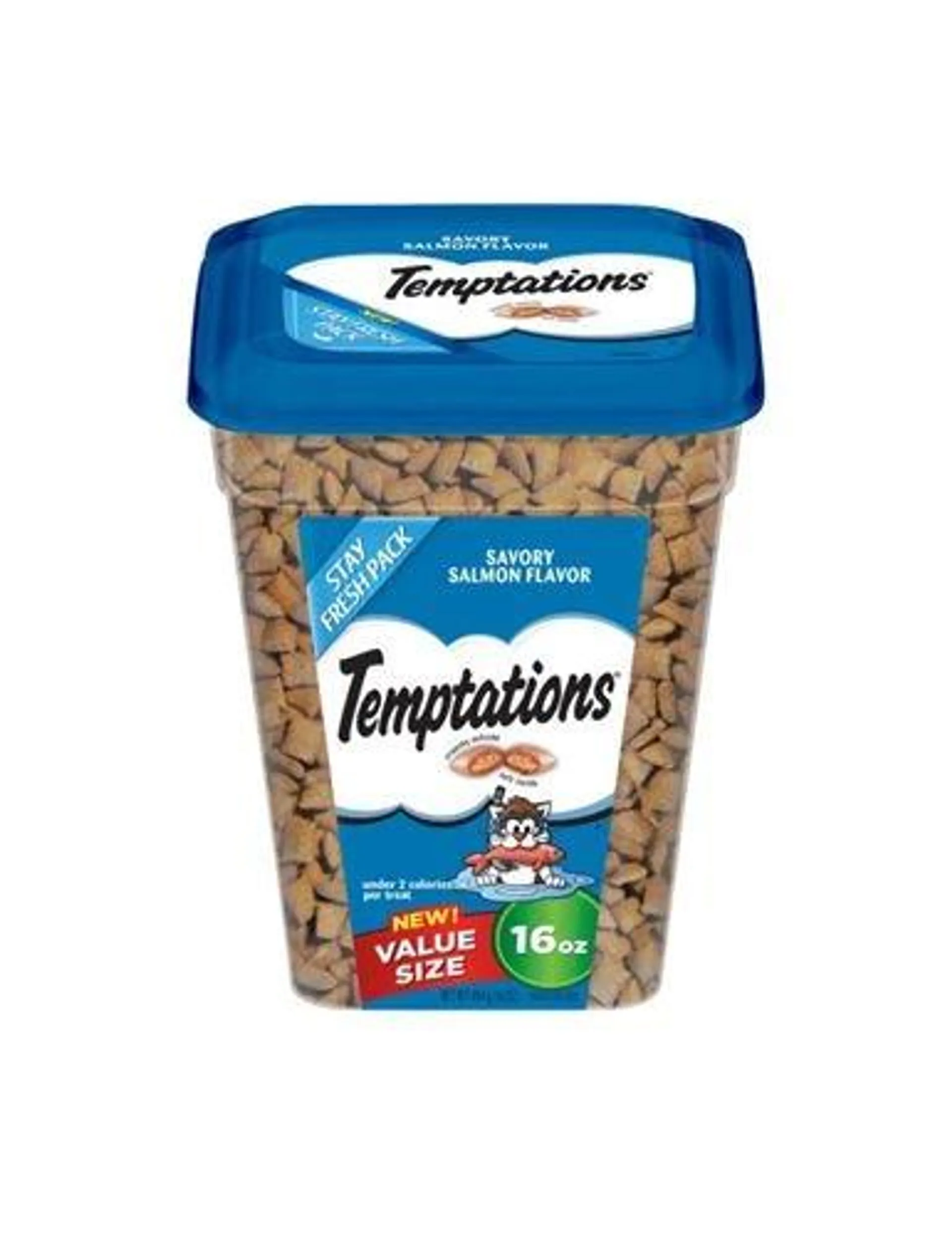 Temptations Classic Treats for Cats Savory Salmon Flavor, 16 Ounces