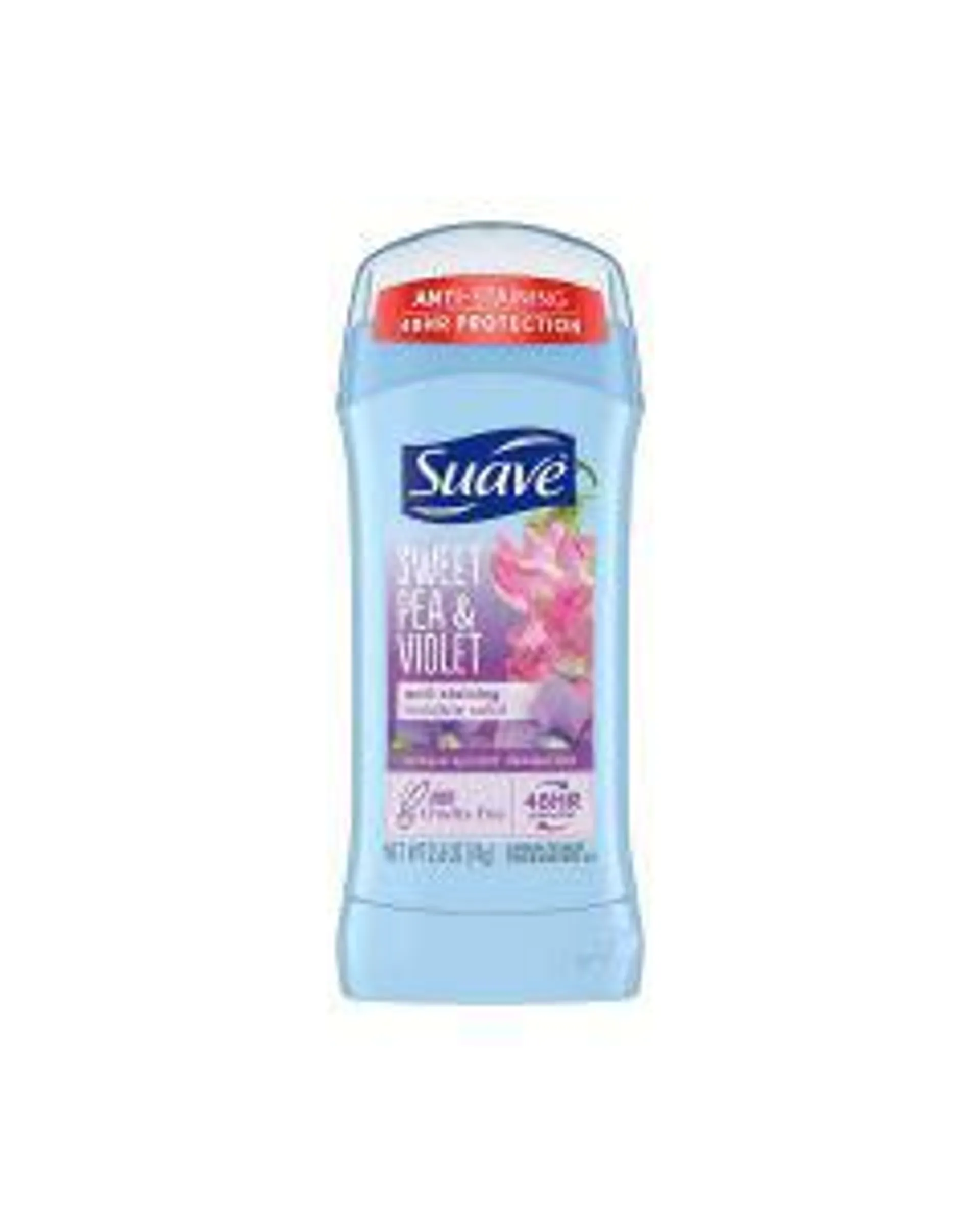 Suave Invisible Solid Antiperspirant Deodorant, Sweet Pea & Violet, 2.6 oz