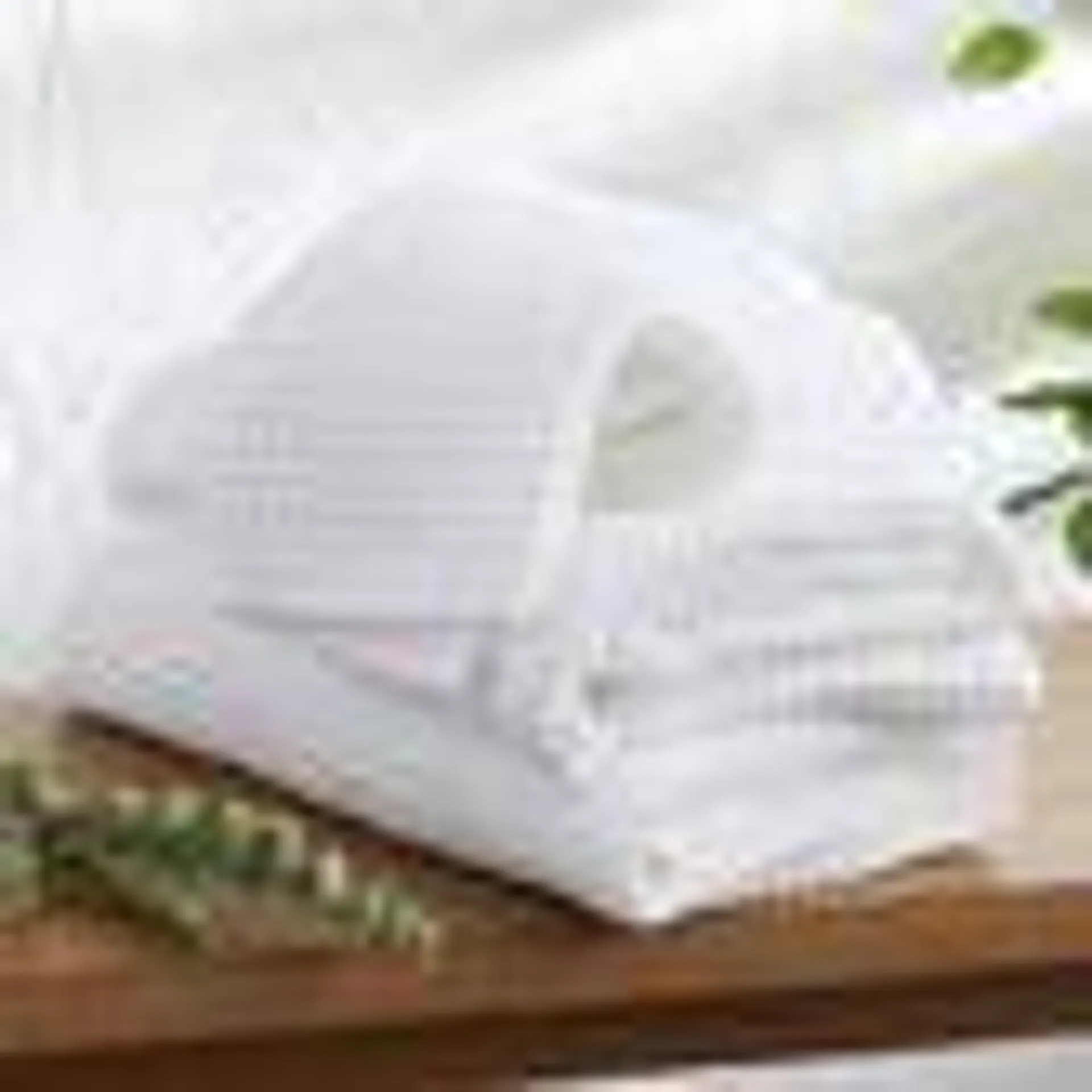 White Waffle Weave Cotton Bath Towel