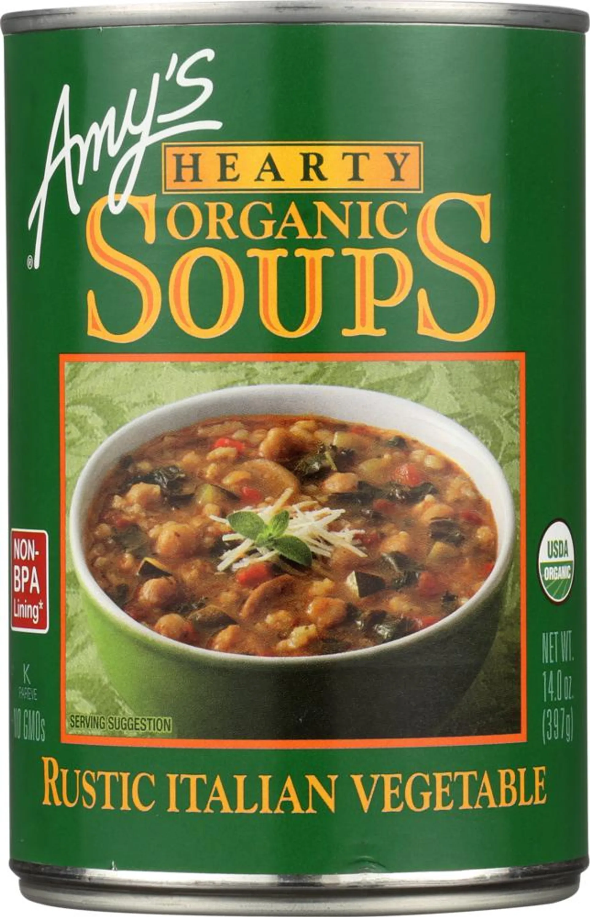 Organic Rustic Italian Veggie Soup