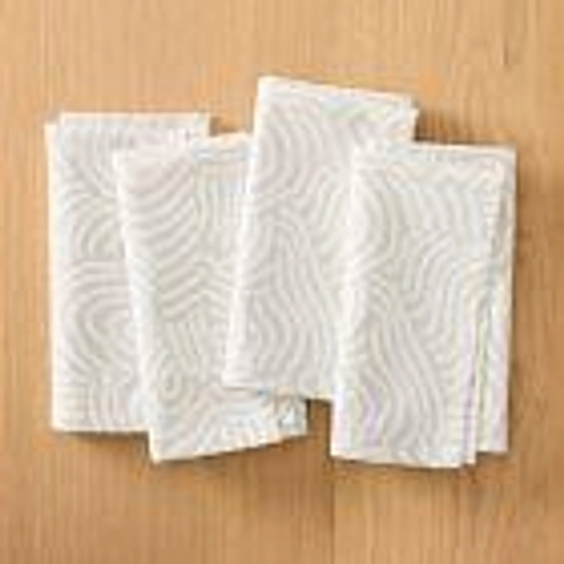 Line Work Cotton Napkin Sets