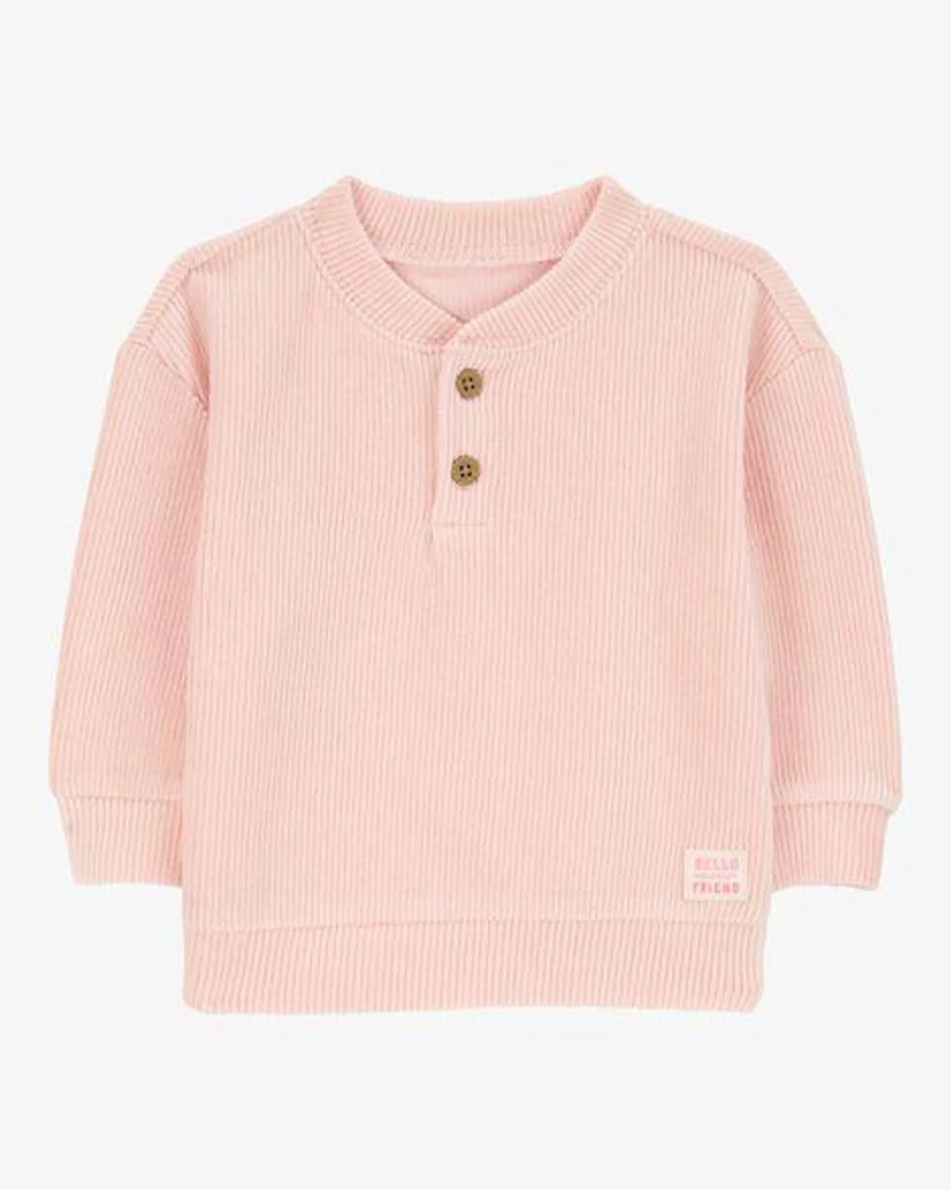 Baby Ribbed Velour Pullover