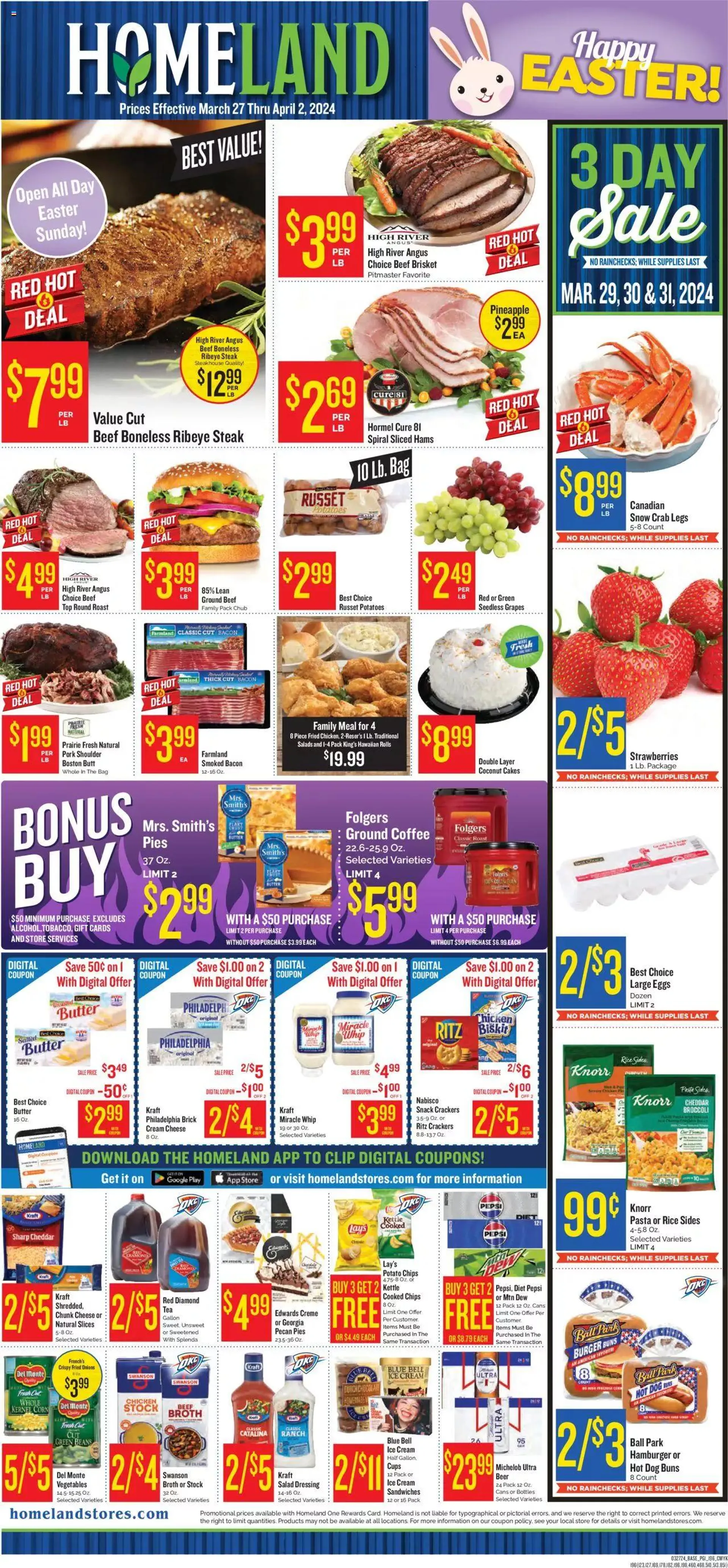 Weekly ad Homeland - Weekly Ad from March 27 to April 2 2024 - Page 1
