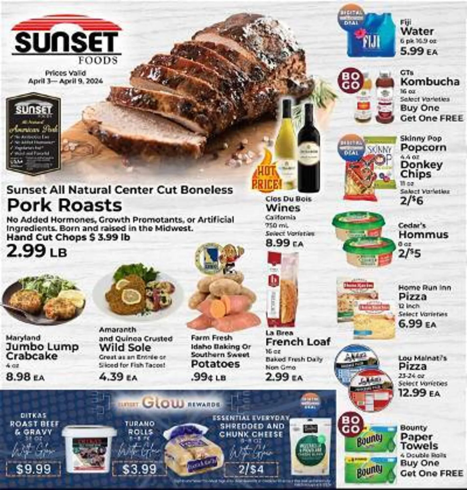 Weekly ad Sunset Foods Weekly Ad from April 3 to April 9 2024 - Page 1